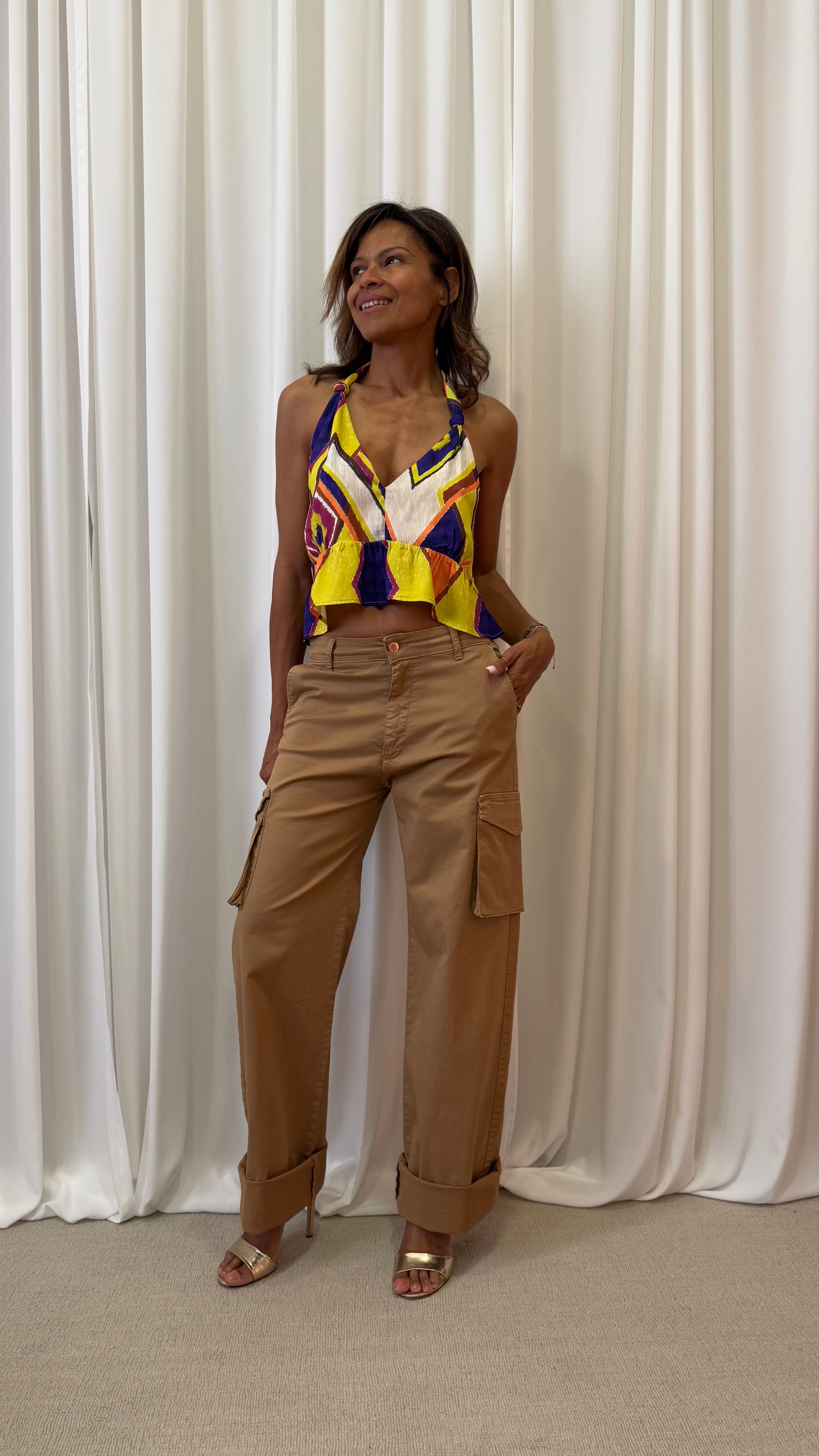 GARMENT DYED TROUSERS