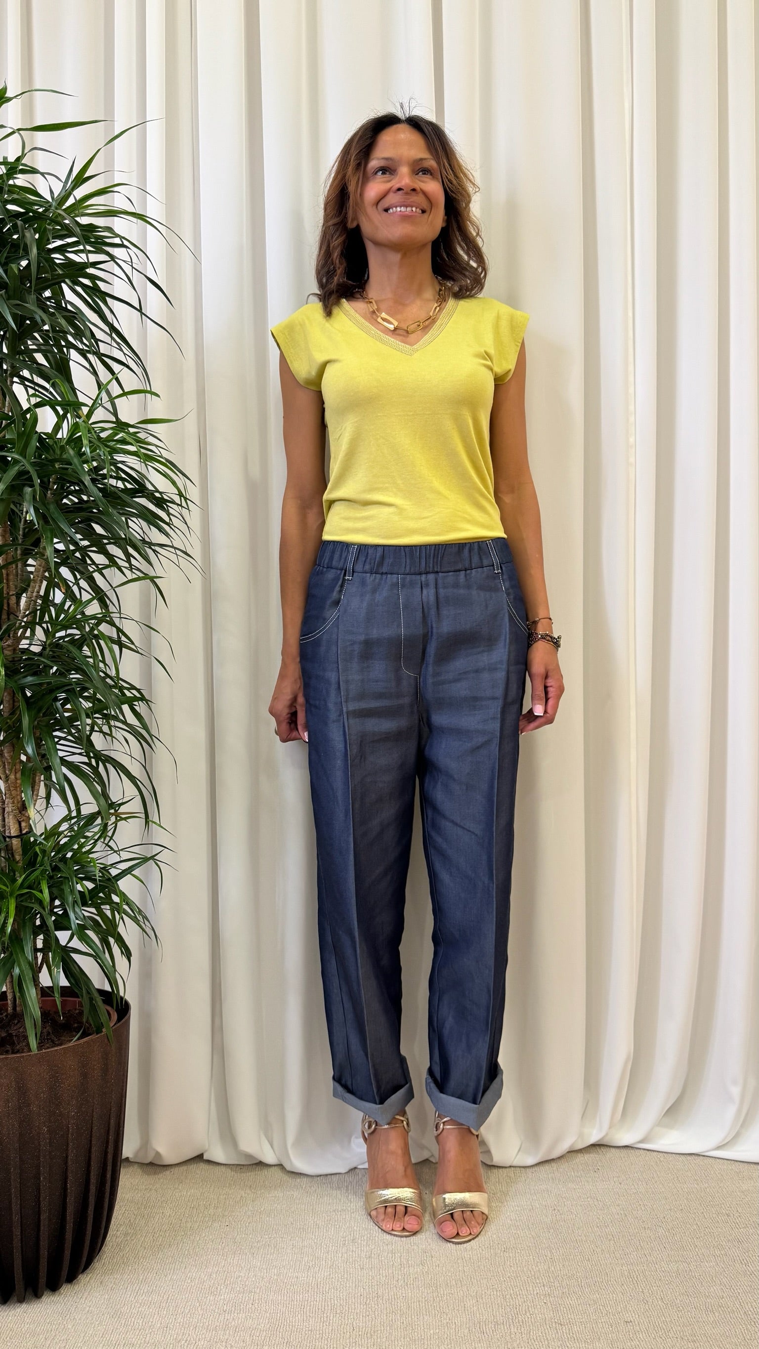 LYOCELL TROUSERS 
