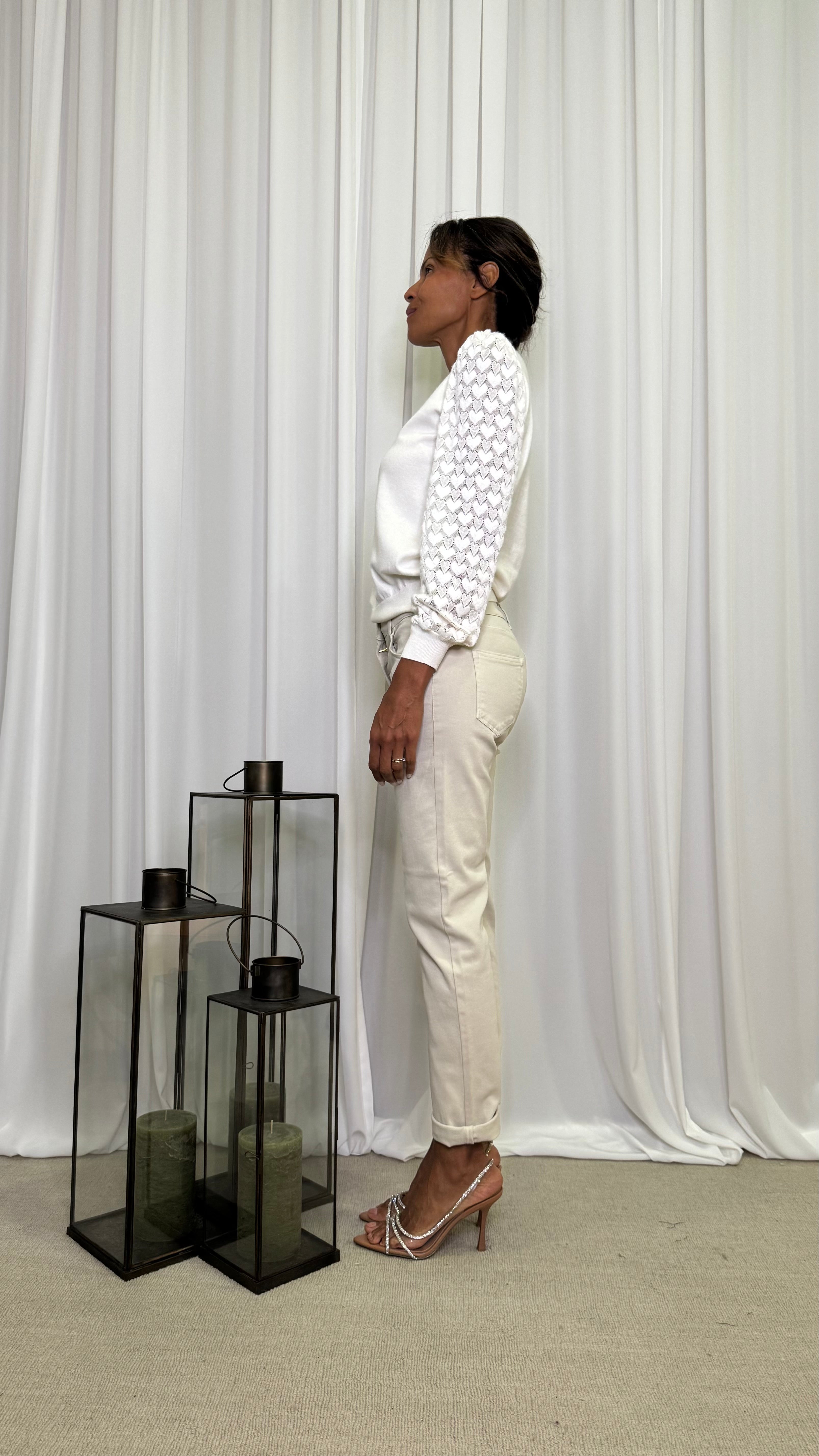 PANTALONE SLIM IN COTONE ELASTICIZZATO