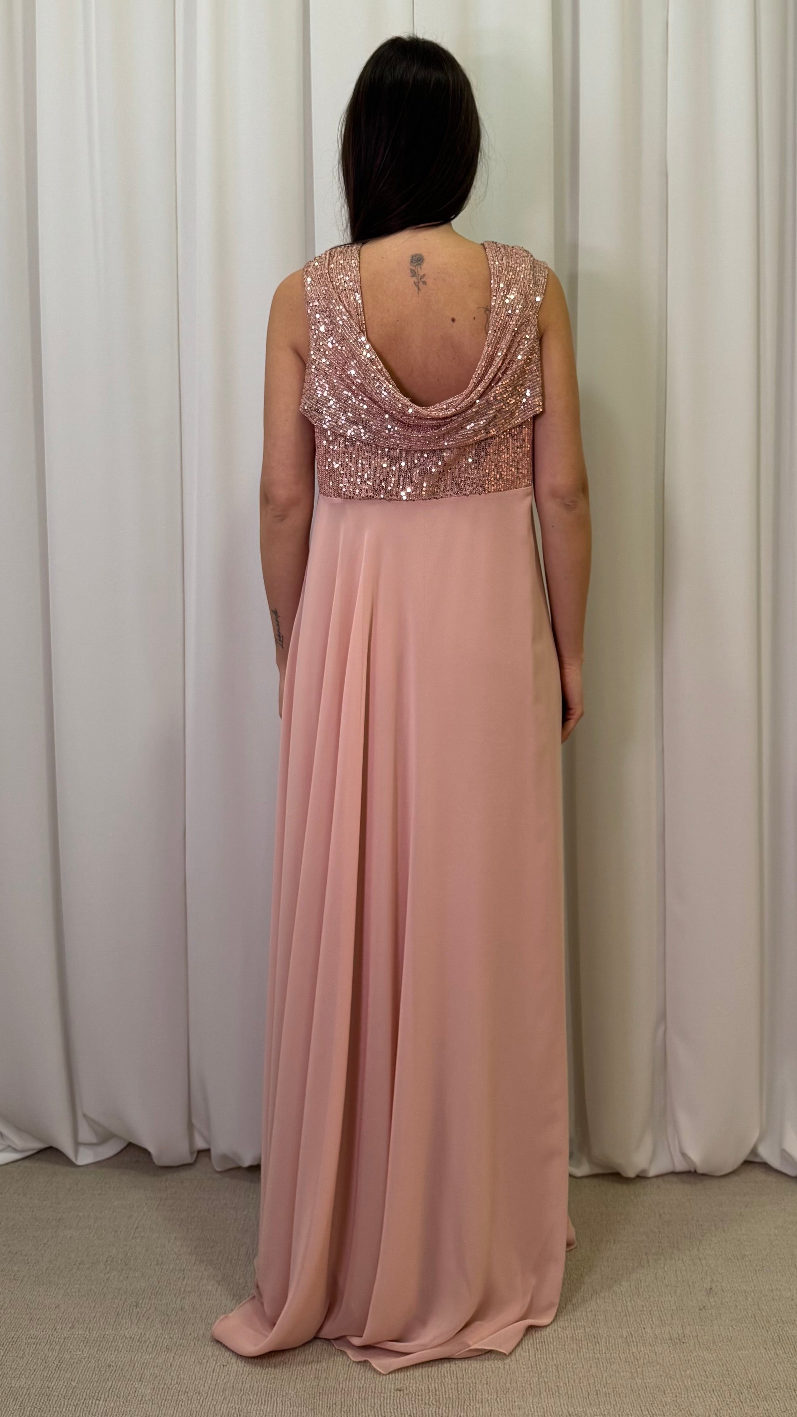 ABITO MORBIDO CORPETTO PAILLETTES