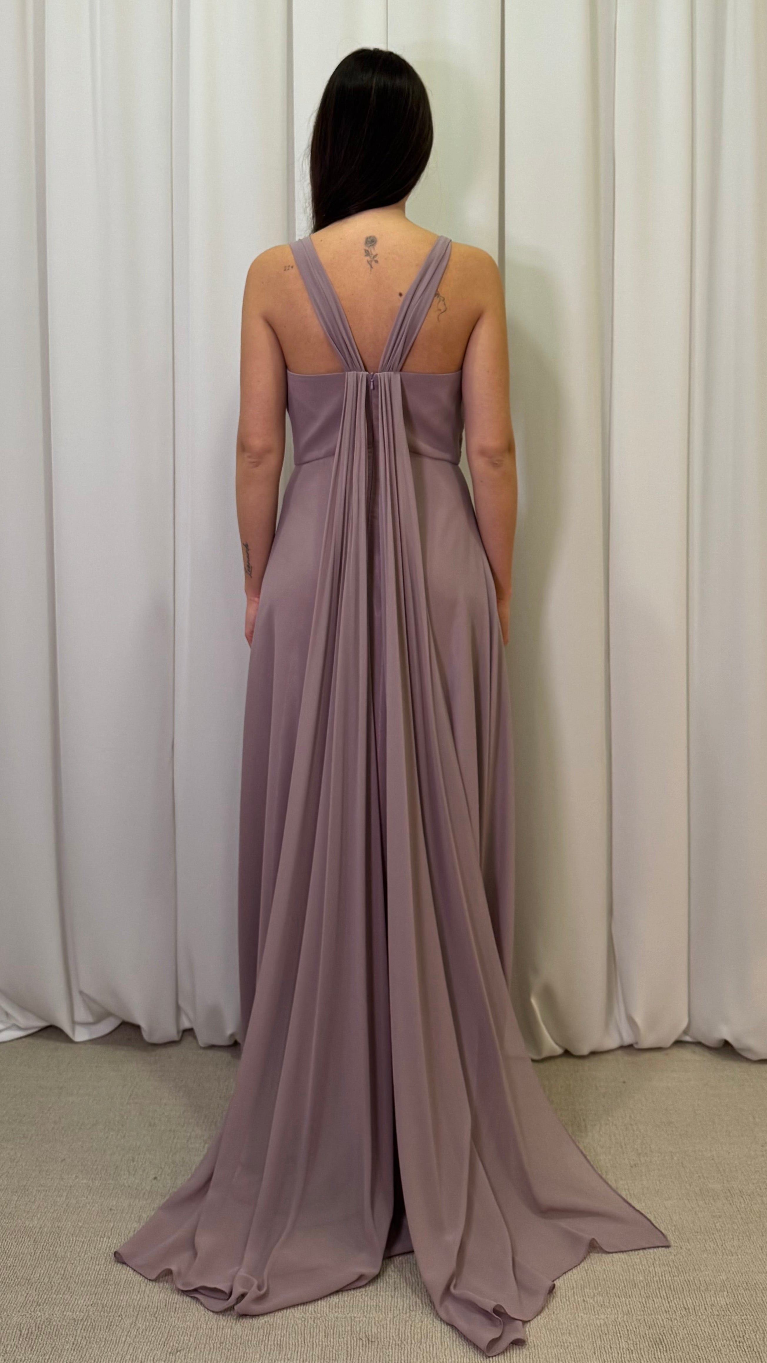 ABITO CHIFFON CON STRASCICO