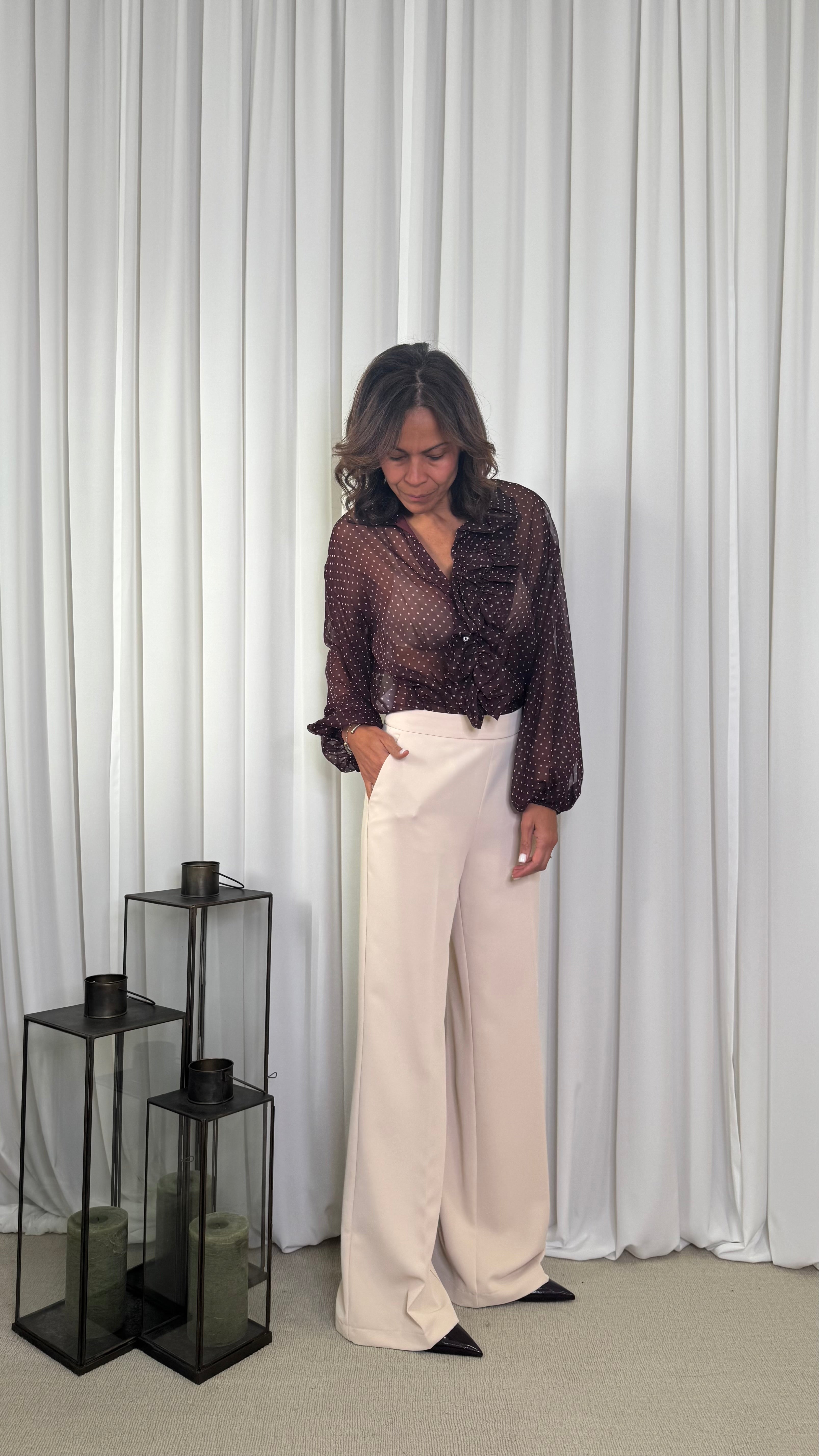 PANTALONI PALAZZO A VITA ALTA