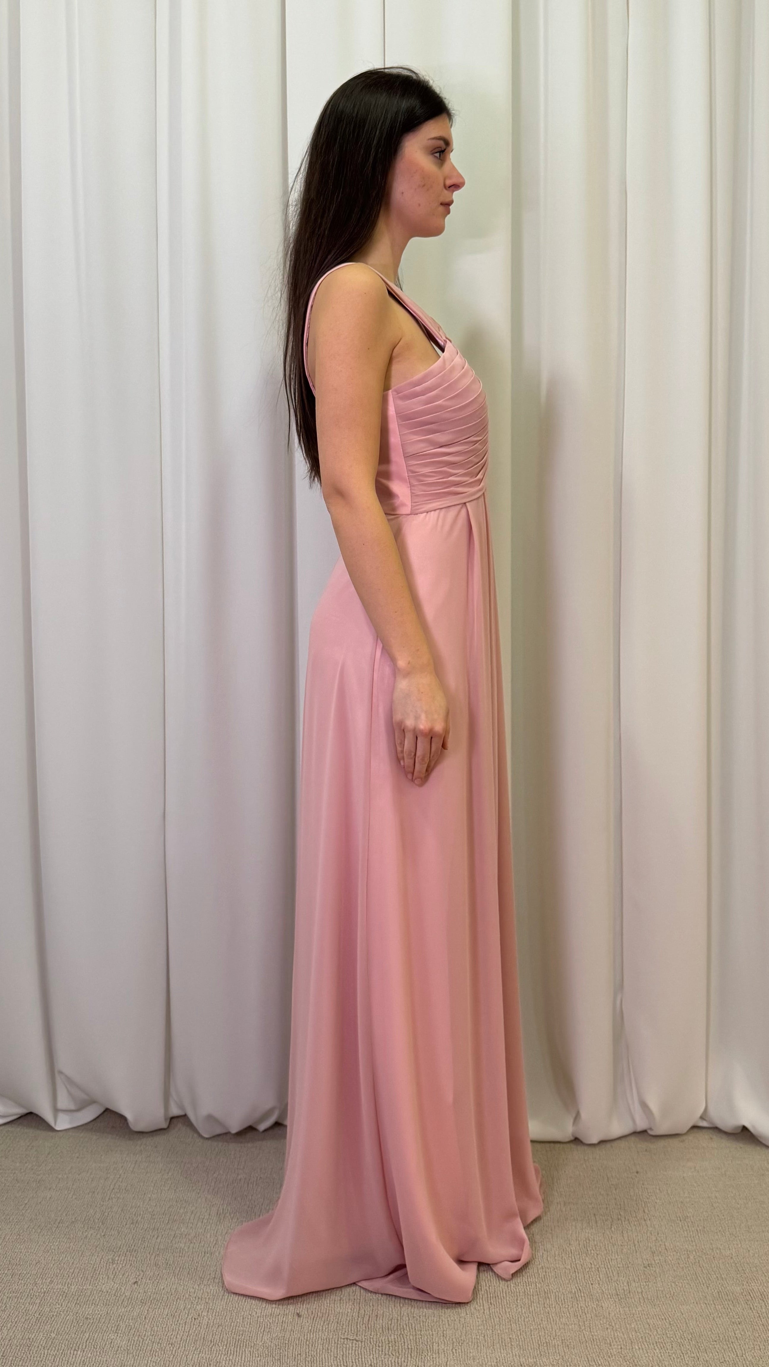 ABITO CHIFFON SCOLLO INCROCIO