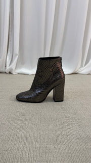 STILETTO IN PELLE EFFETTO PITONE