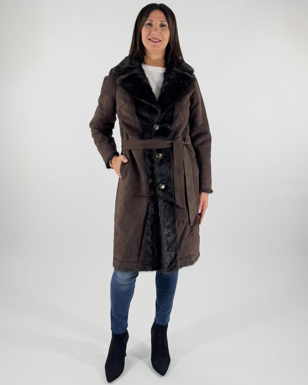 CAPPOTTO ECOPELLICCIA REVERSIBILE