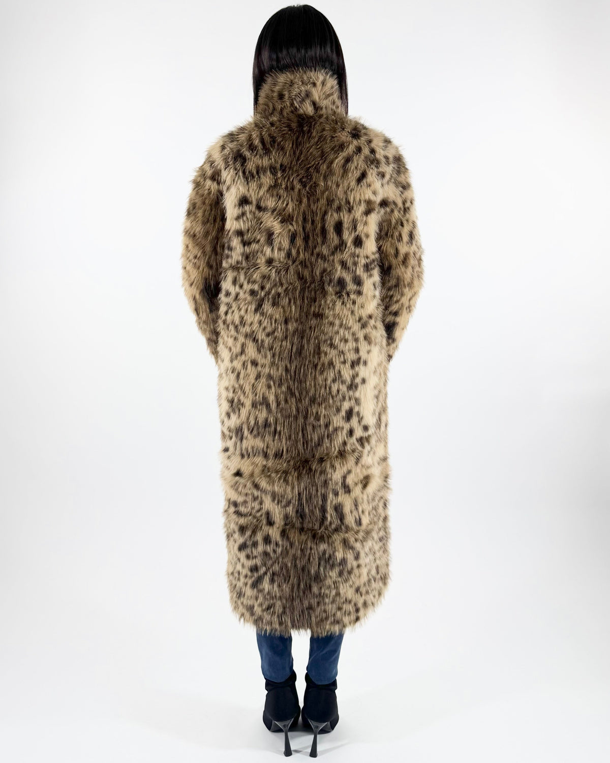 CAPPOTTO REVERSIBILE  ECOPELLICCIA ANIMALIER