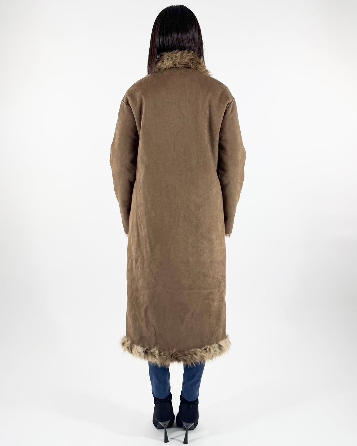 CAPPOTTO REVERSIBILE  ECOPELLICCIA ANIMALIER