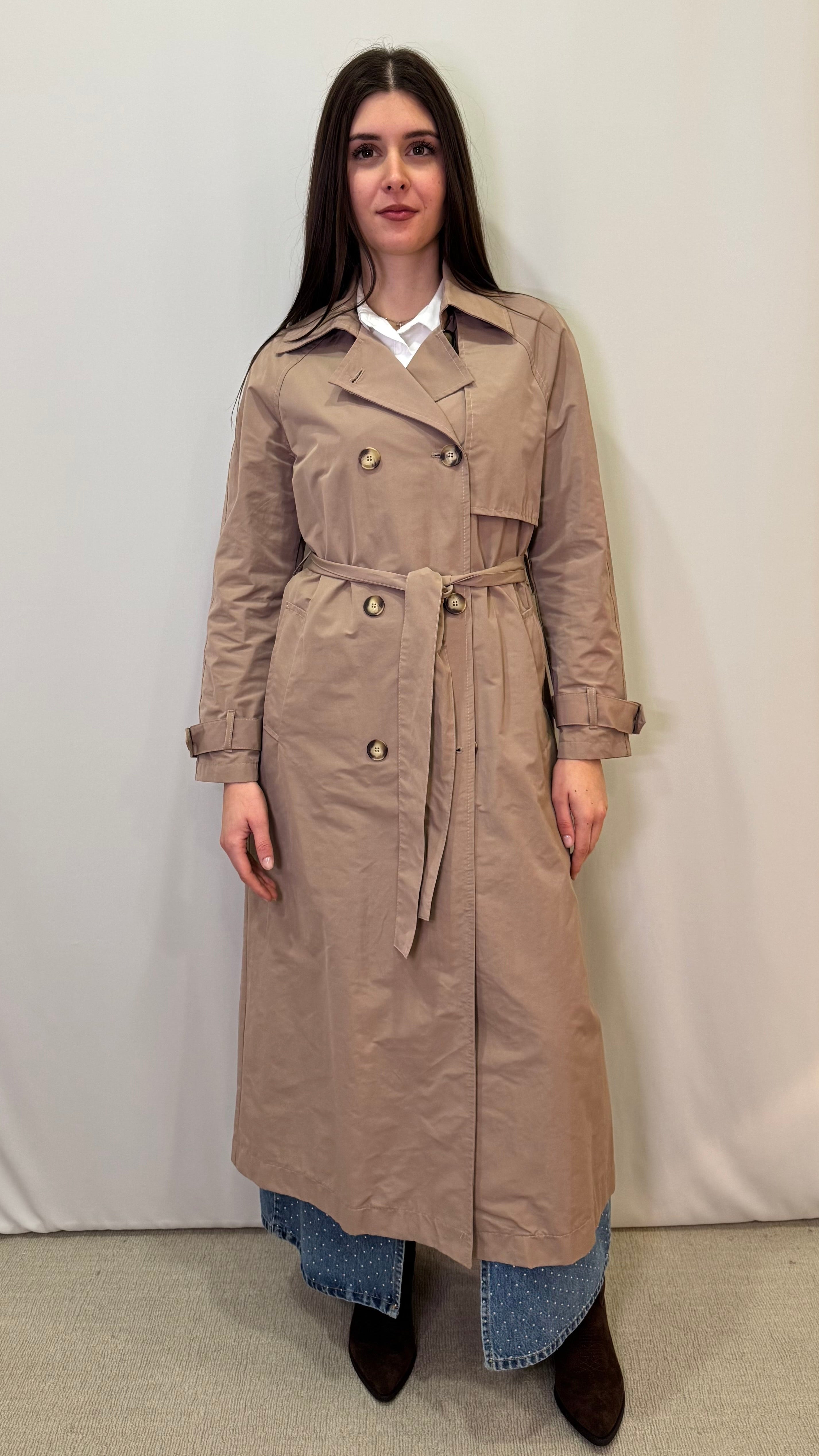 DOUBLE-BREASTED TRENCH COAT 