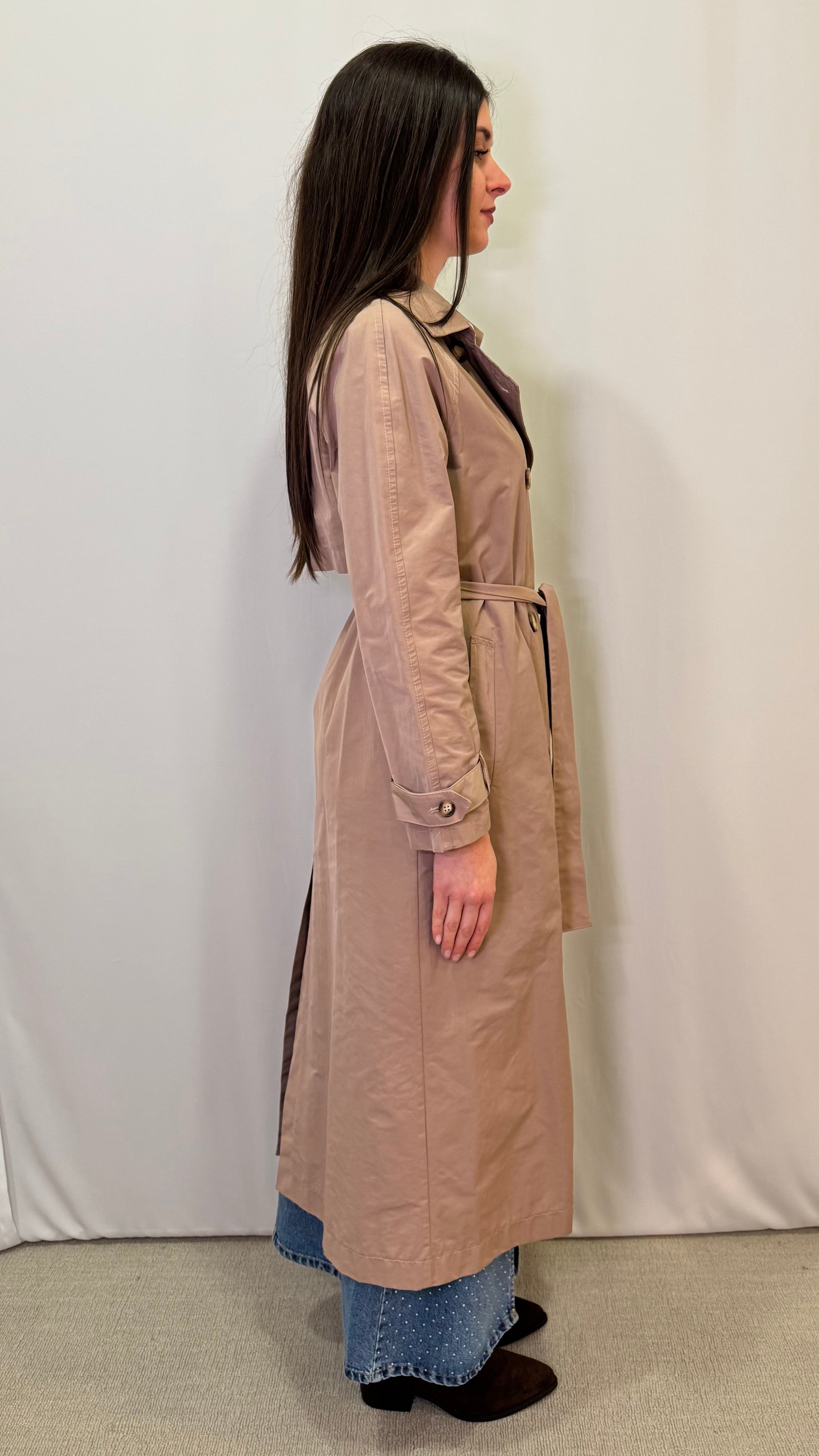 DOUBLE-BREASTED TRENCH COAT 