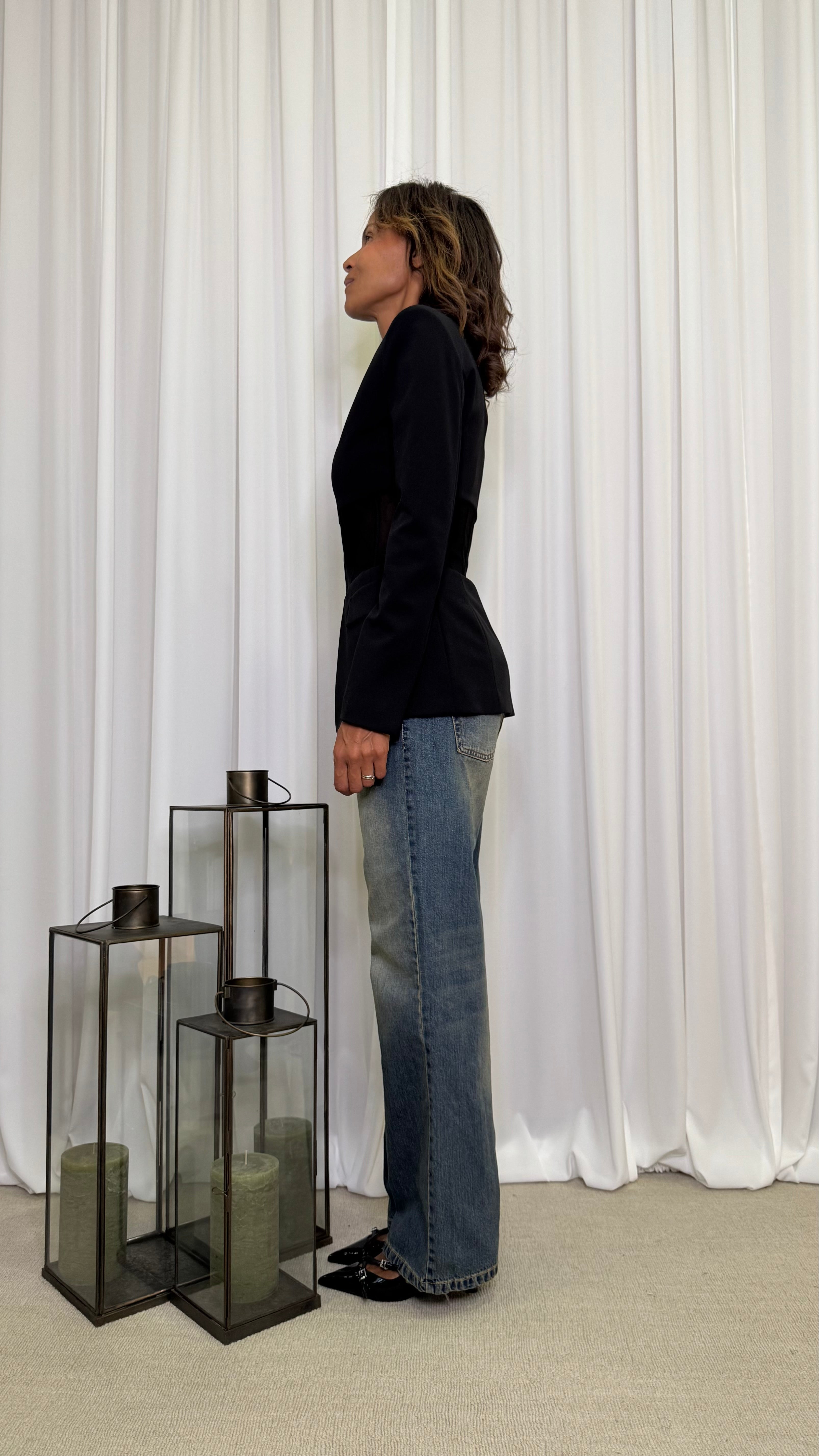JACKET WITH TRANSPARENCIES