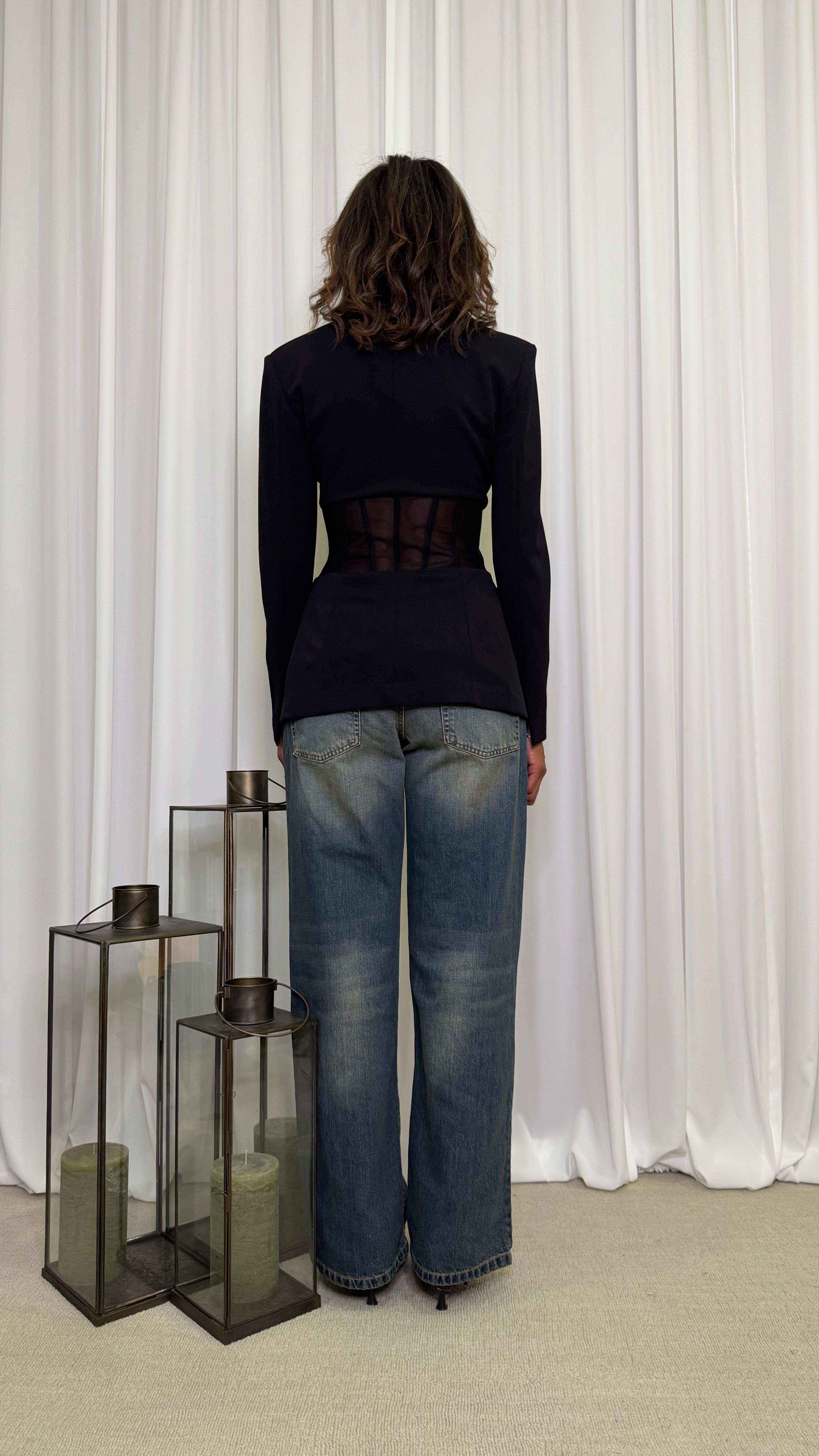 JACKET WITH TRANSPARENCIES