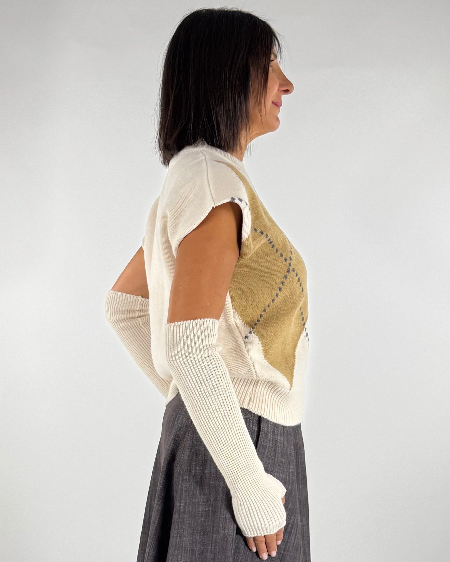 GILET CON MANICOTTI
