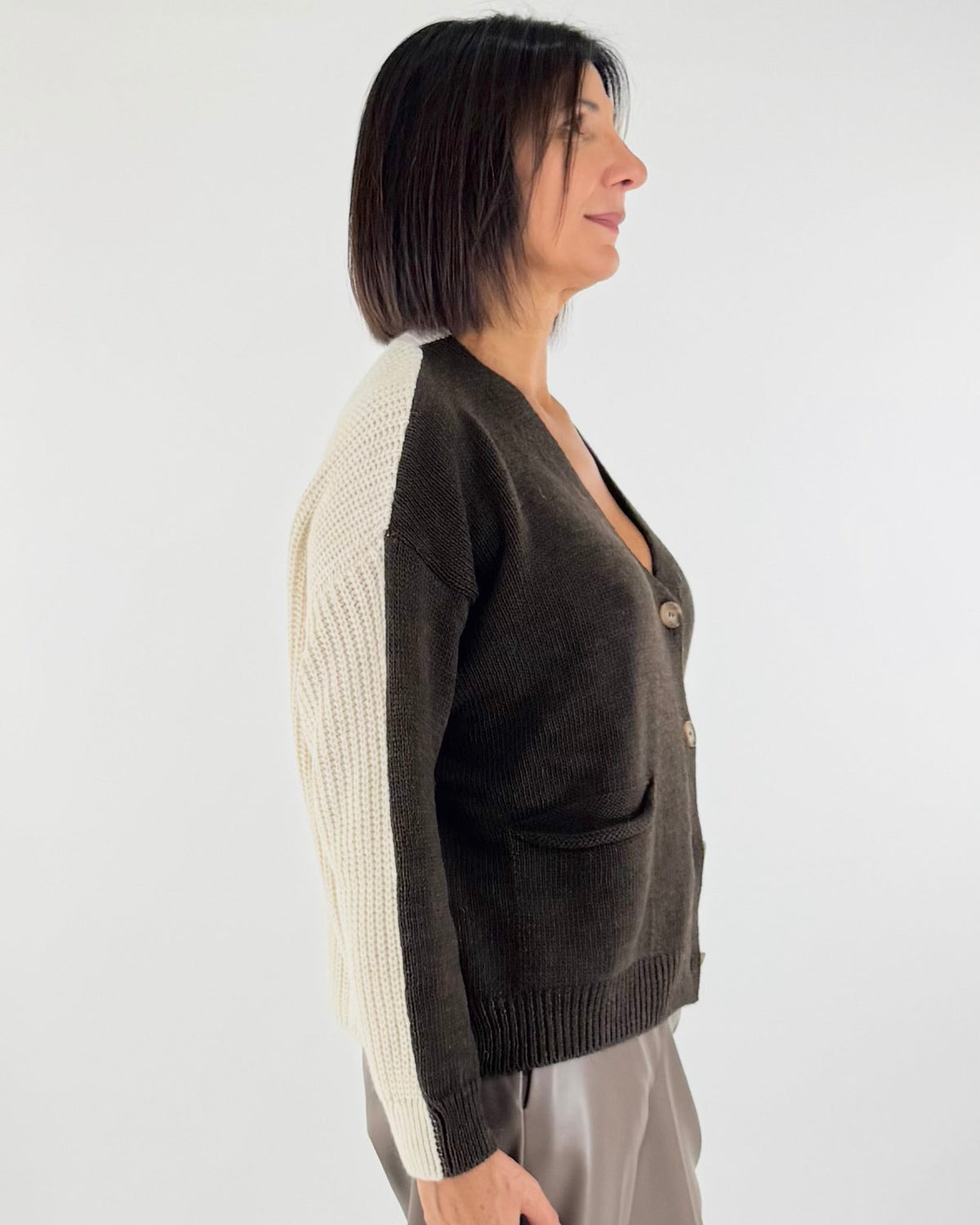 CARDIGAN BICOLORE