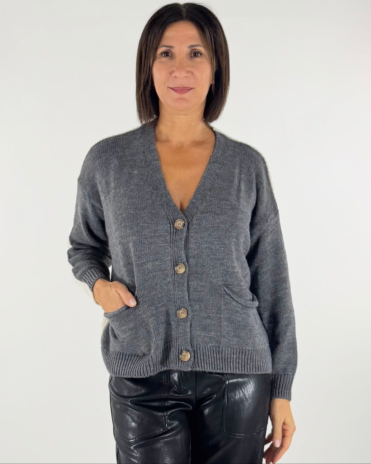 CARDIGAN BICOLORE