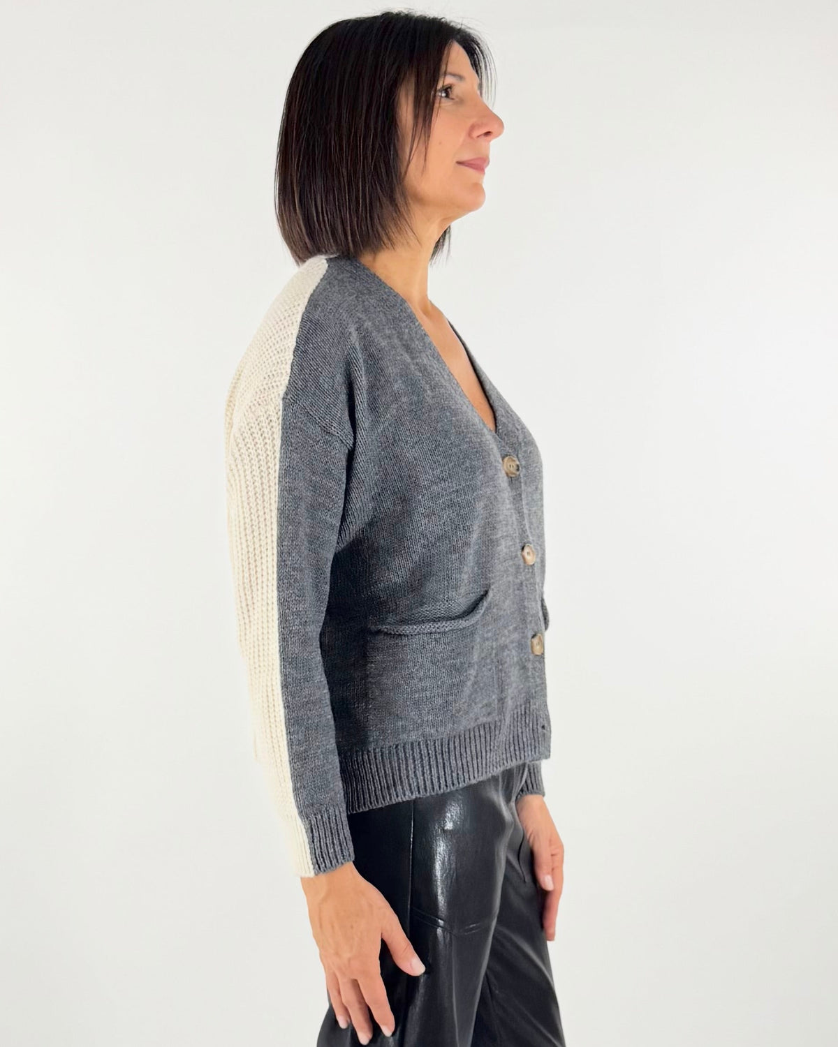 CARDIGAN BICOLORE