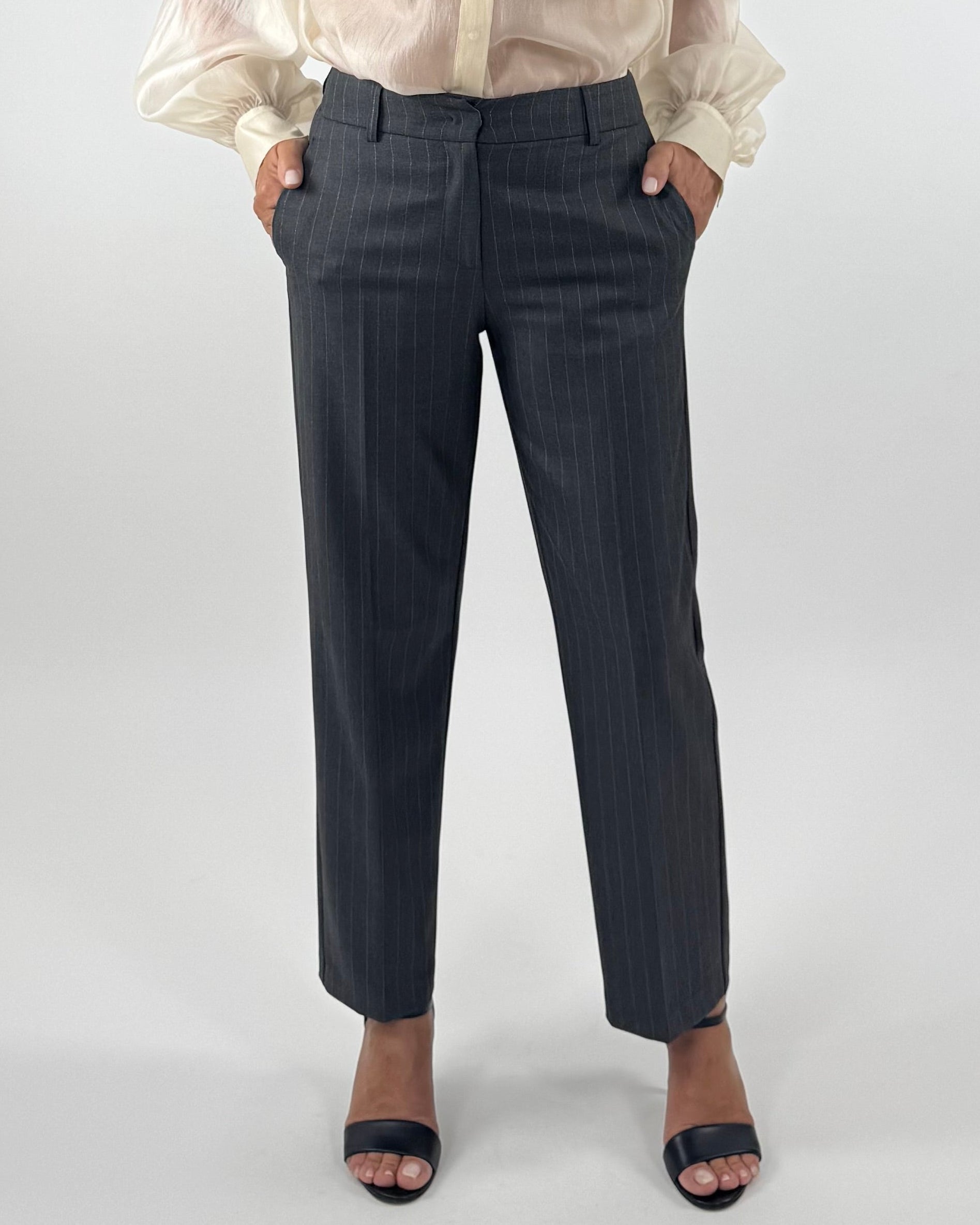 PANTALONE CIGARETTE GESSATO