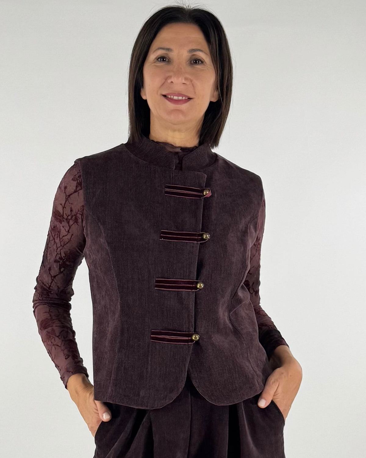GILET IN VELLUTINO