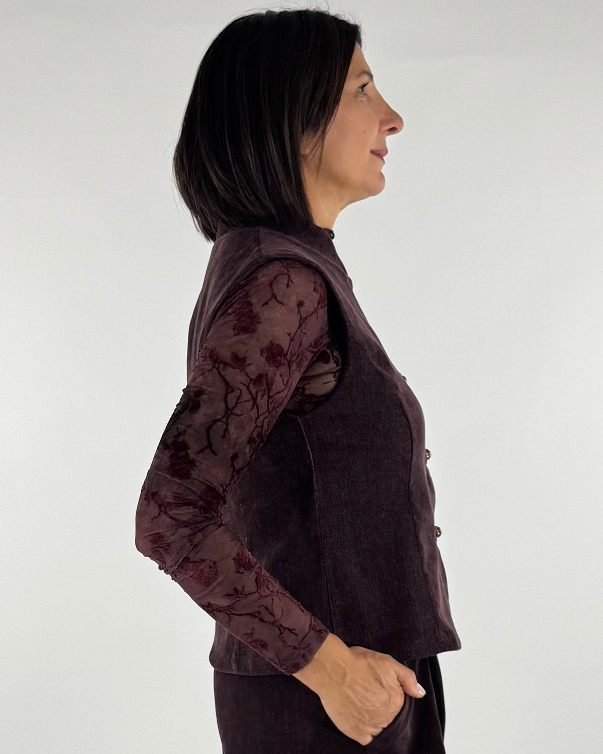 GILET IN VELLUTINO