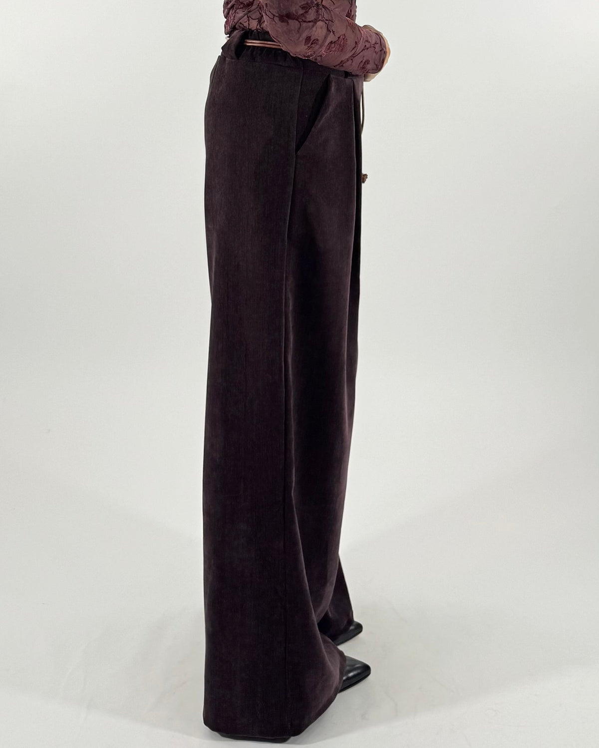 PANTALONE LARGO VELLUTINO