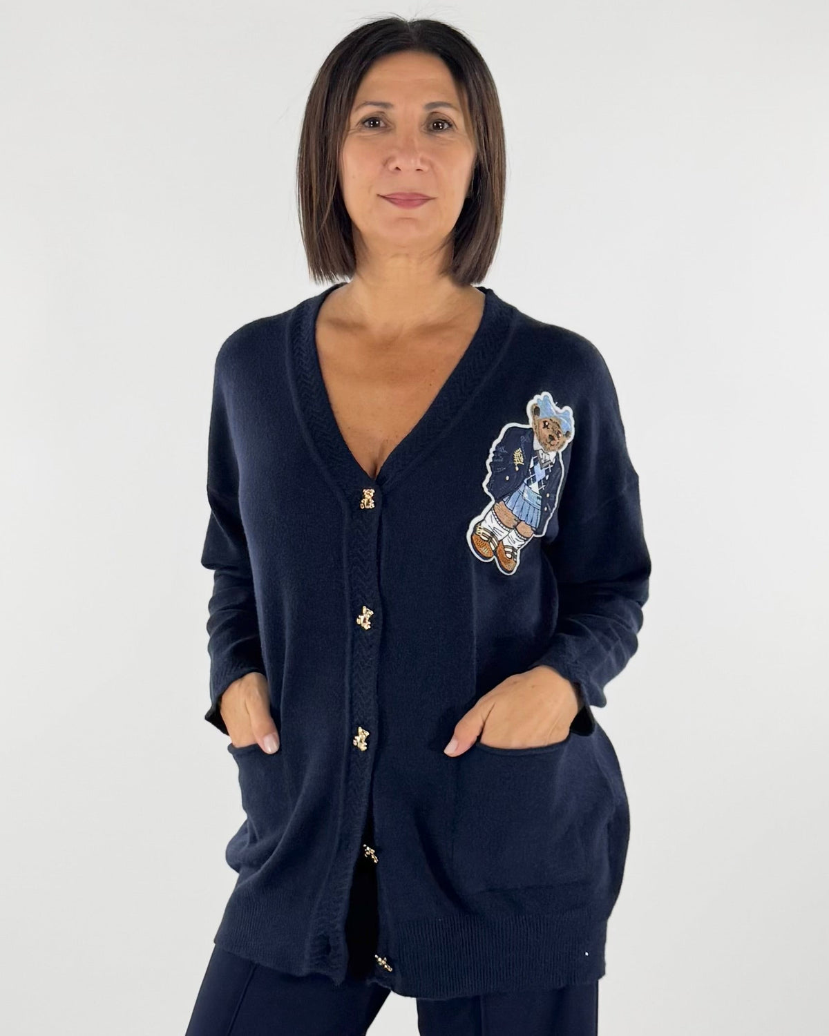 CARDIGAN CON ORSACCHIOTTO