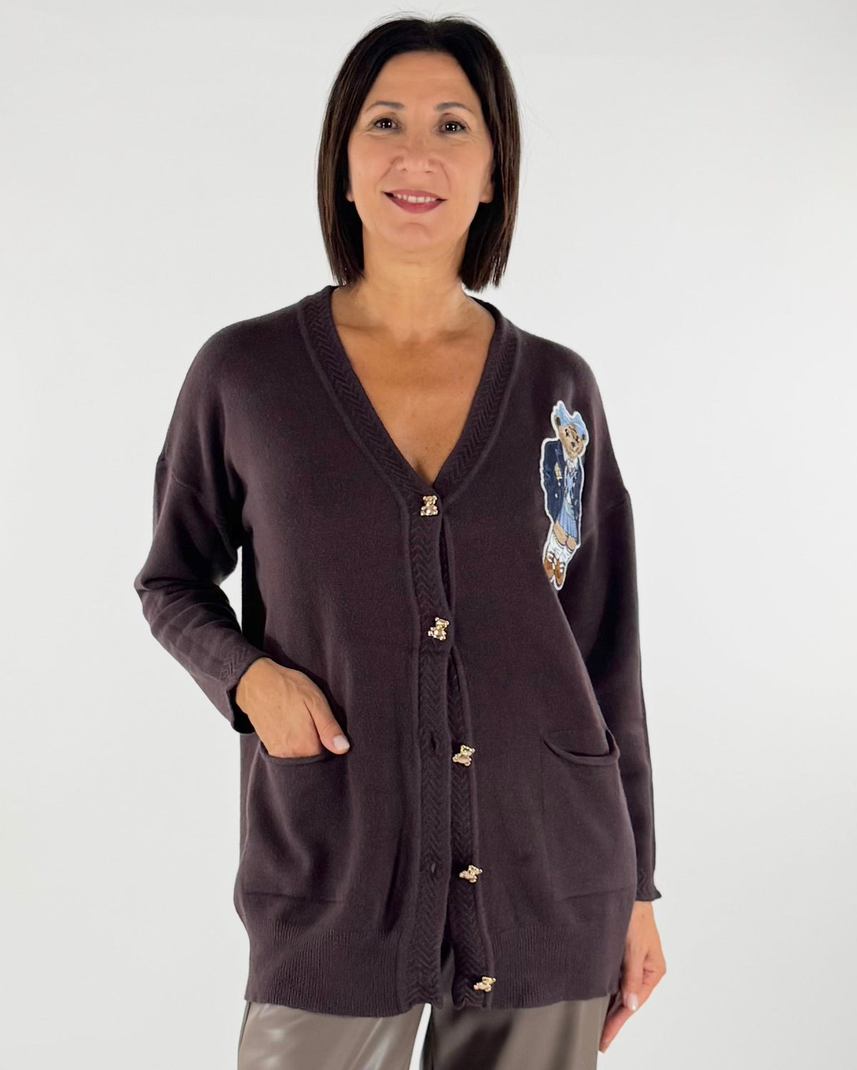 CARDIGAN CON ORSACCHIOTTO