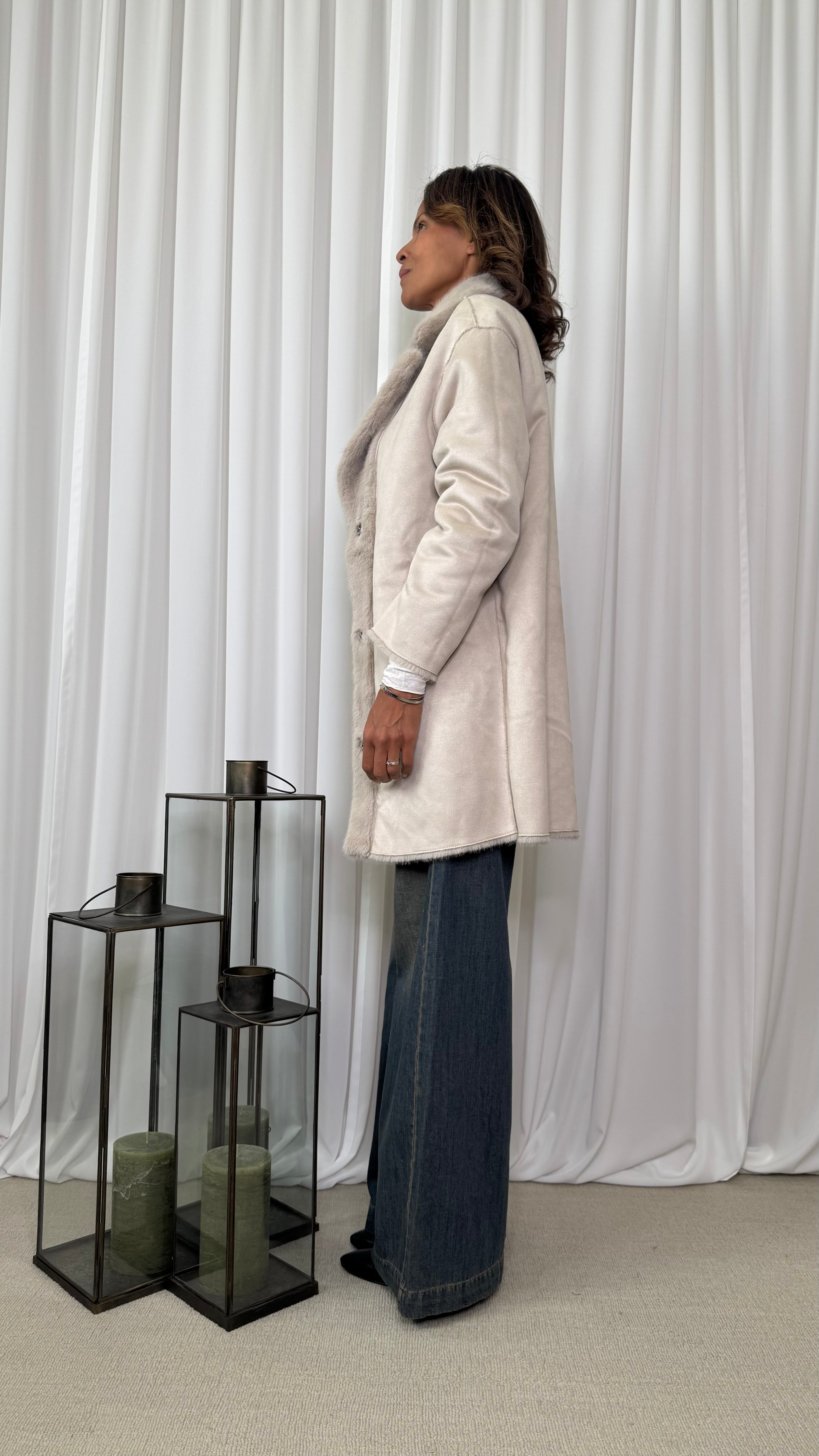 CAPPOTTO IN ECOPELLICCIA