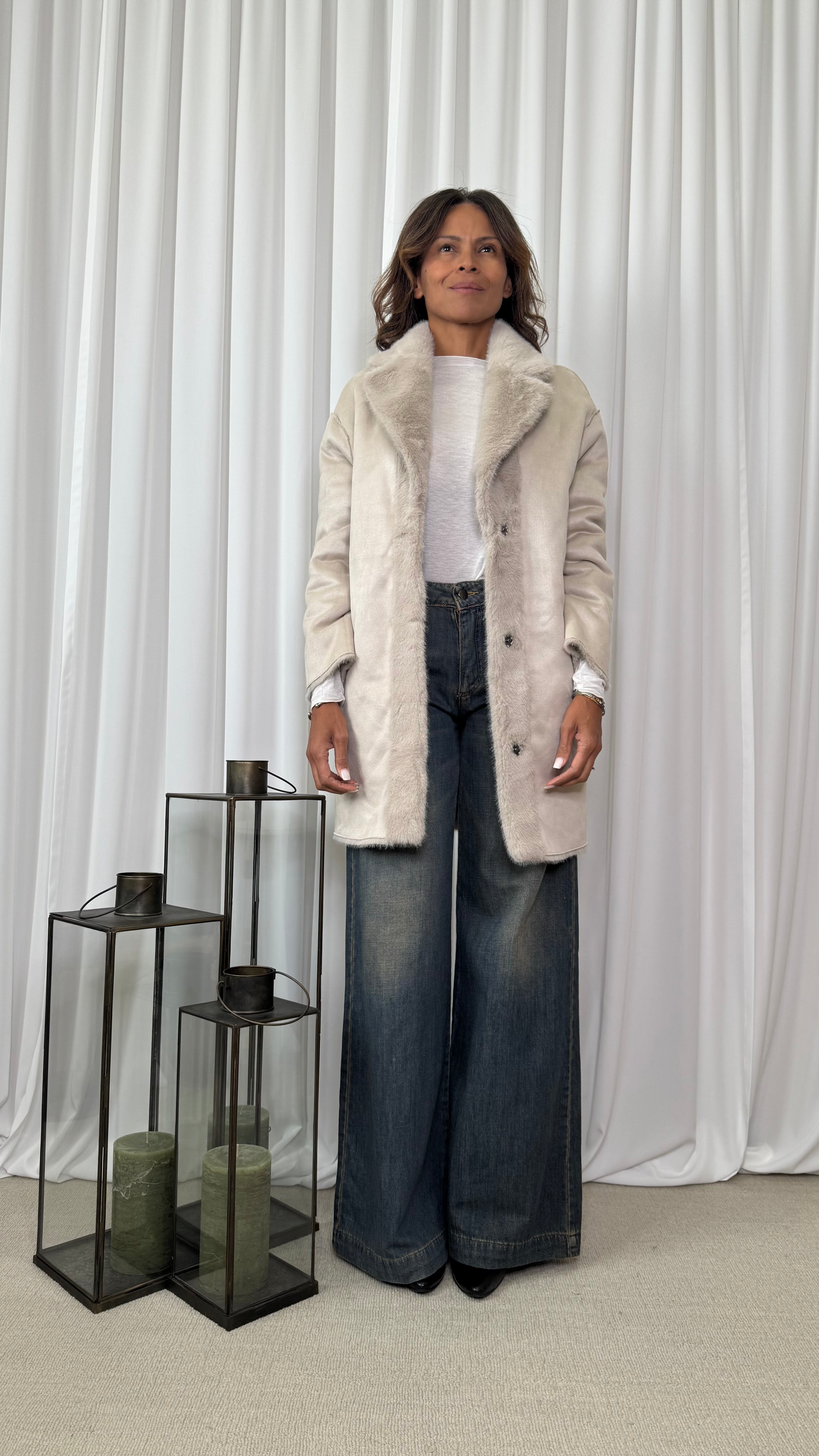 CAPPOTTO IN ECOPELLICCIA