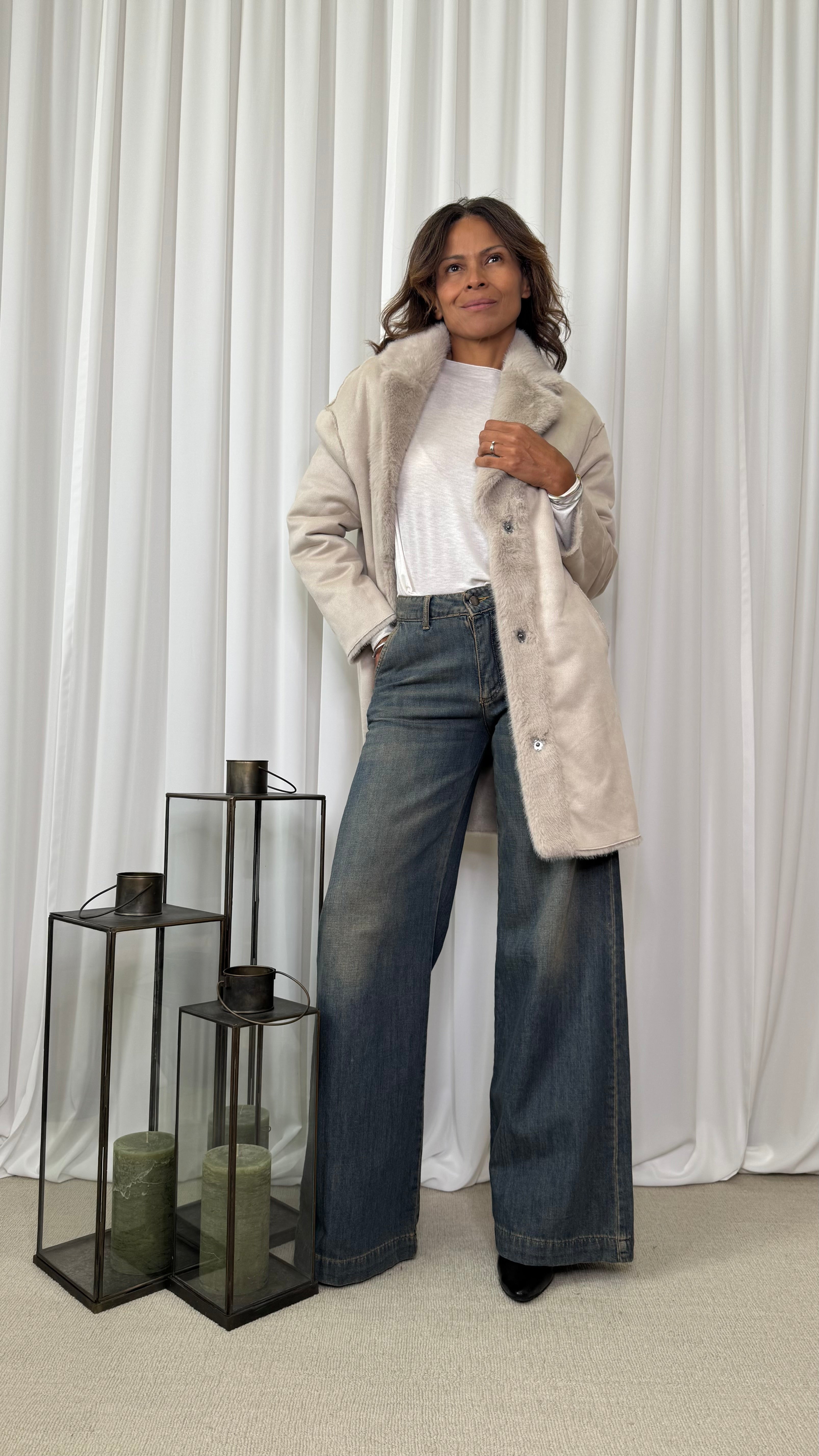 CAPPOTTO IN ECOPELLICCIA