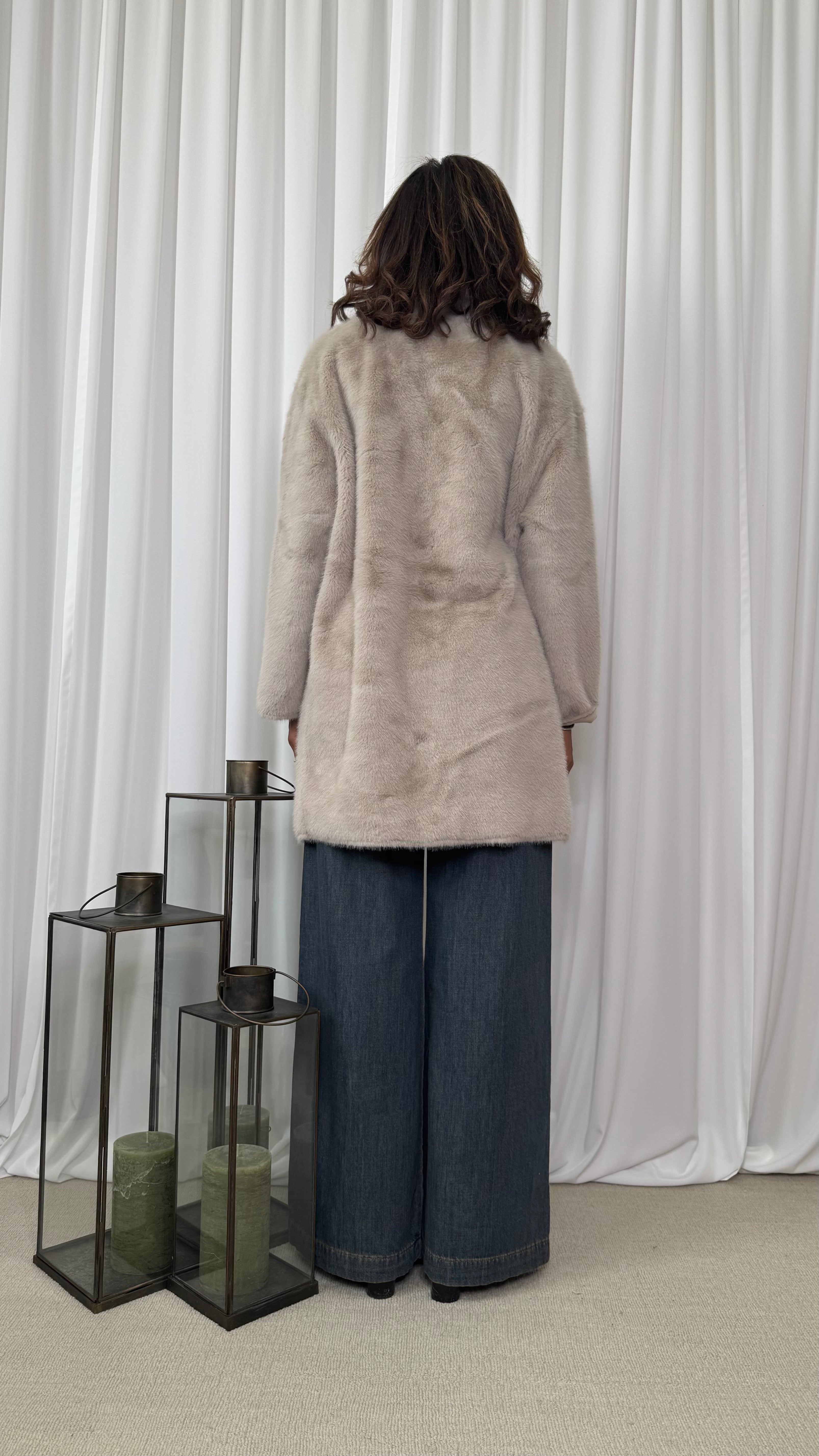 CAPPOTTO IN ECOPELLICCIA