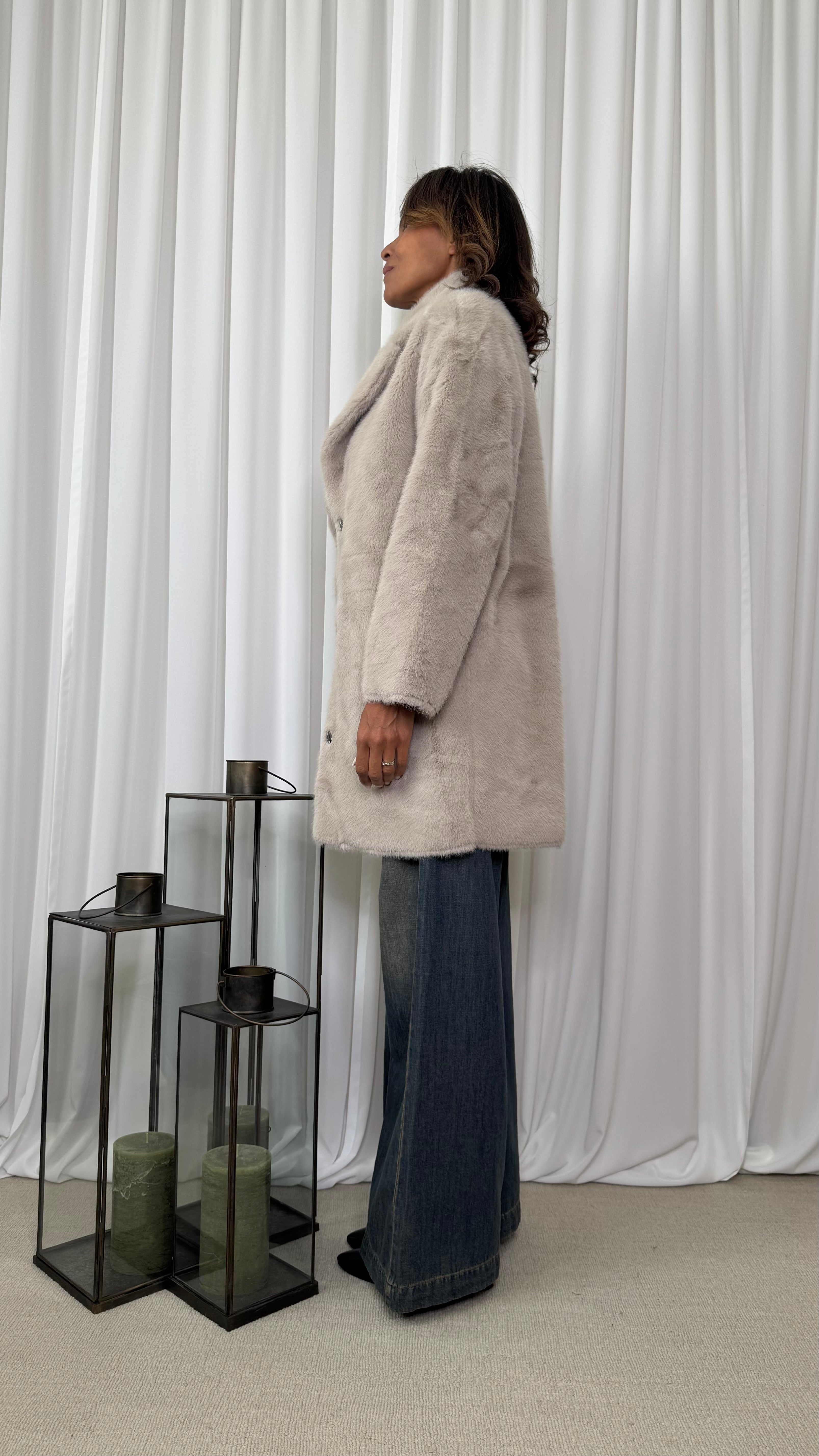 CAPPOTTO IN ECOPELLICCIA