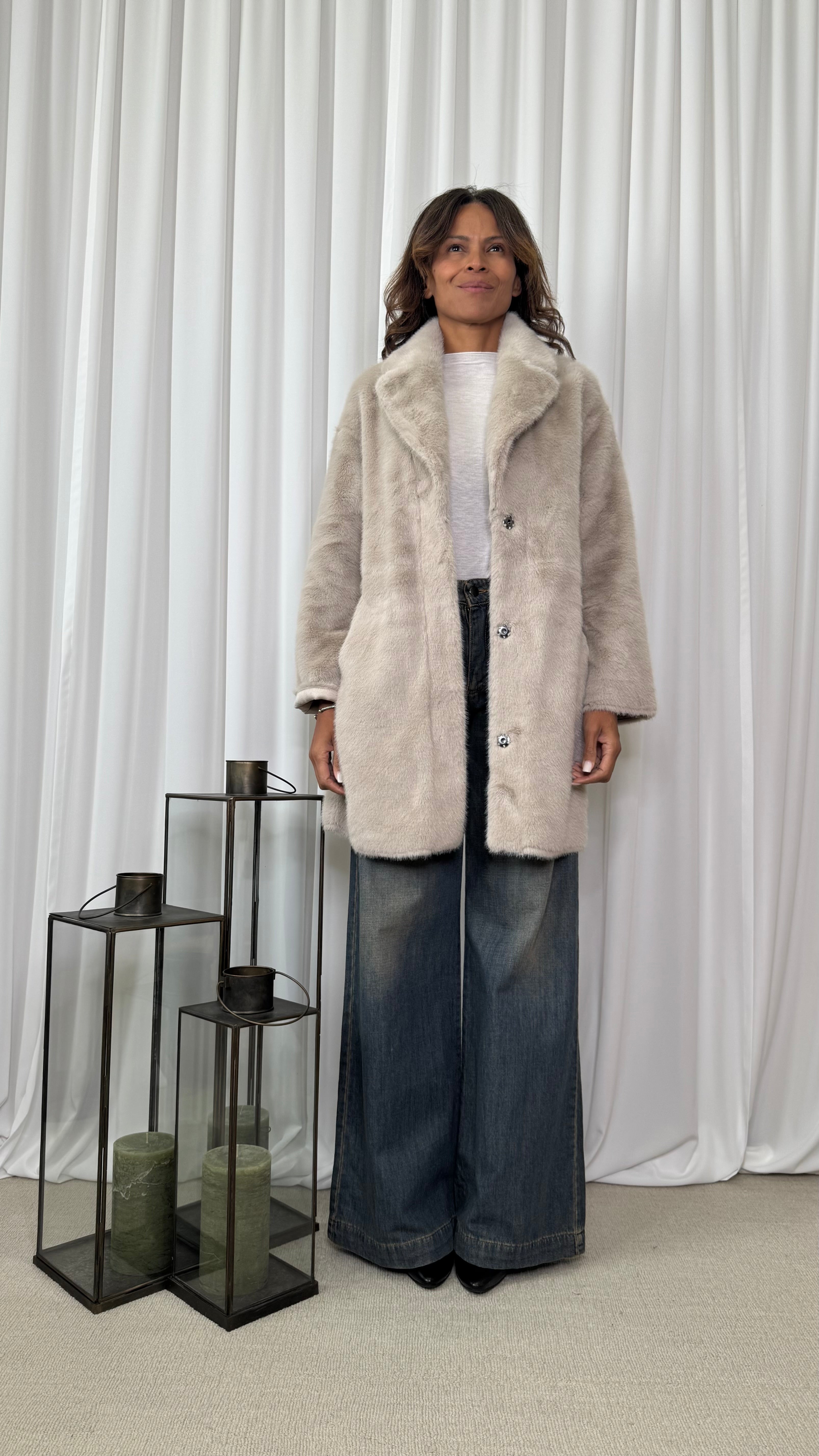 CAPPOTTO IN ECOPELLICCIA