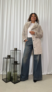 CAPPOTTO IN ECOPELLICCIA
