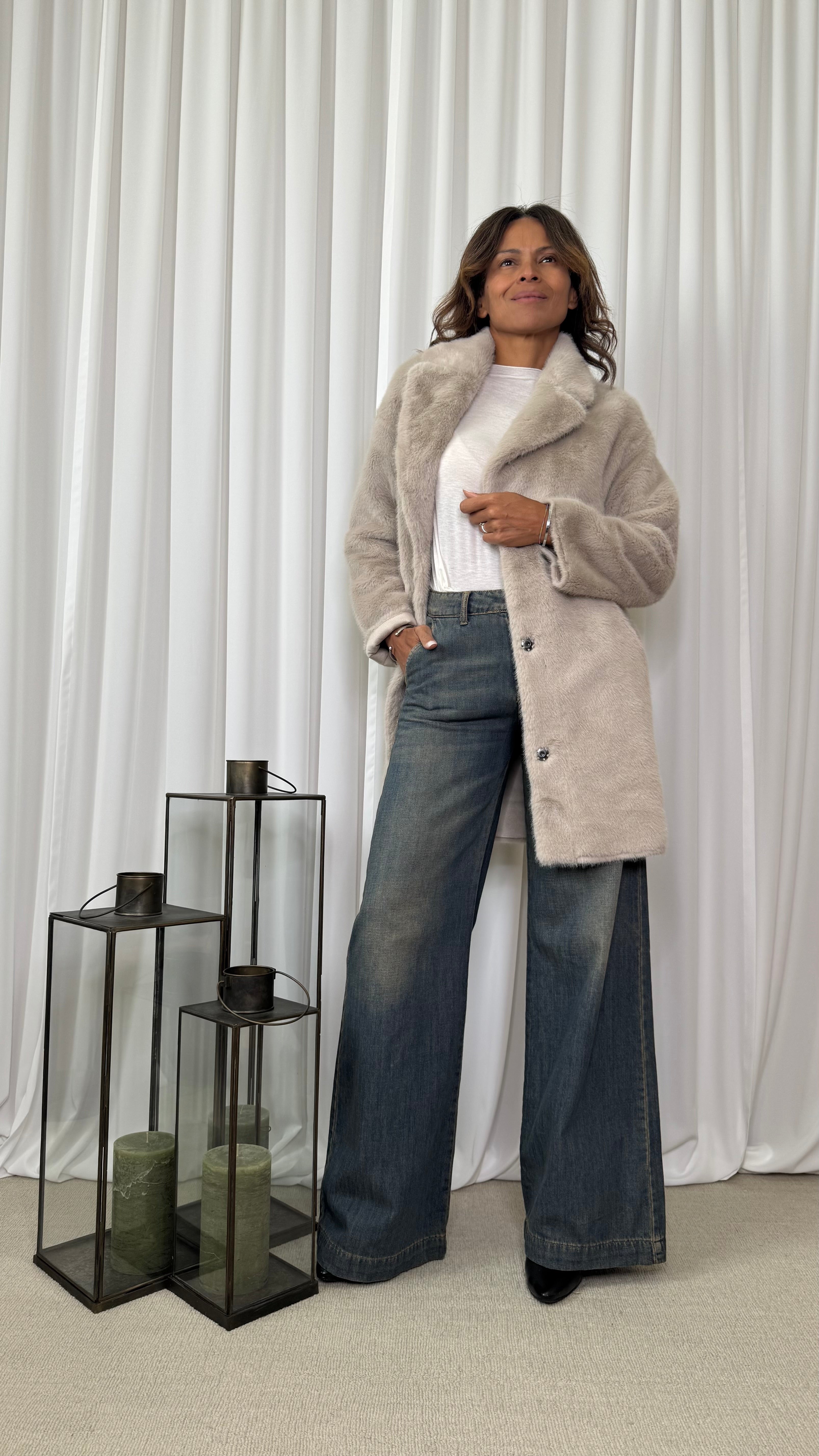 CAPPOTTO IN ECOPELLICCIA