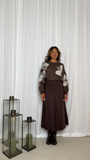 MAGLIA JACQUARD FIORE