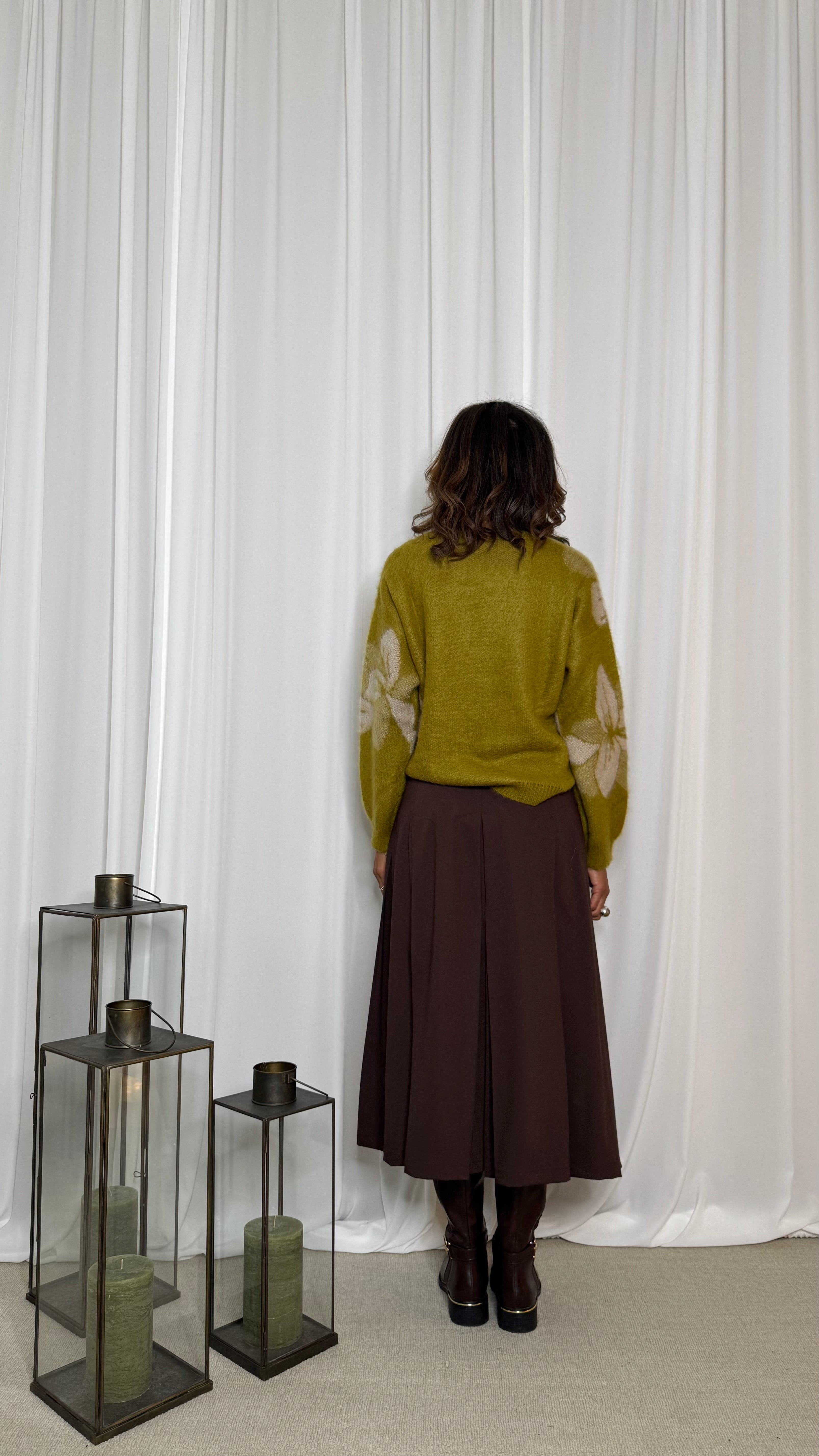 MAGLIA JACQUARD FIORE