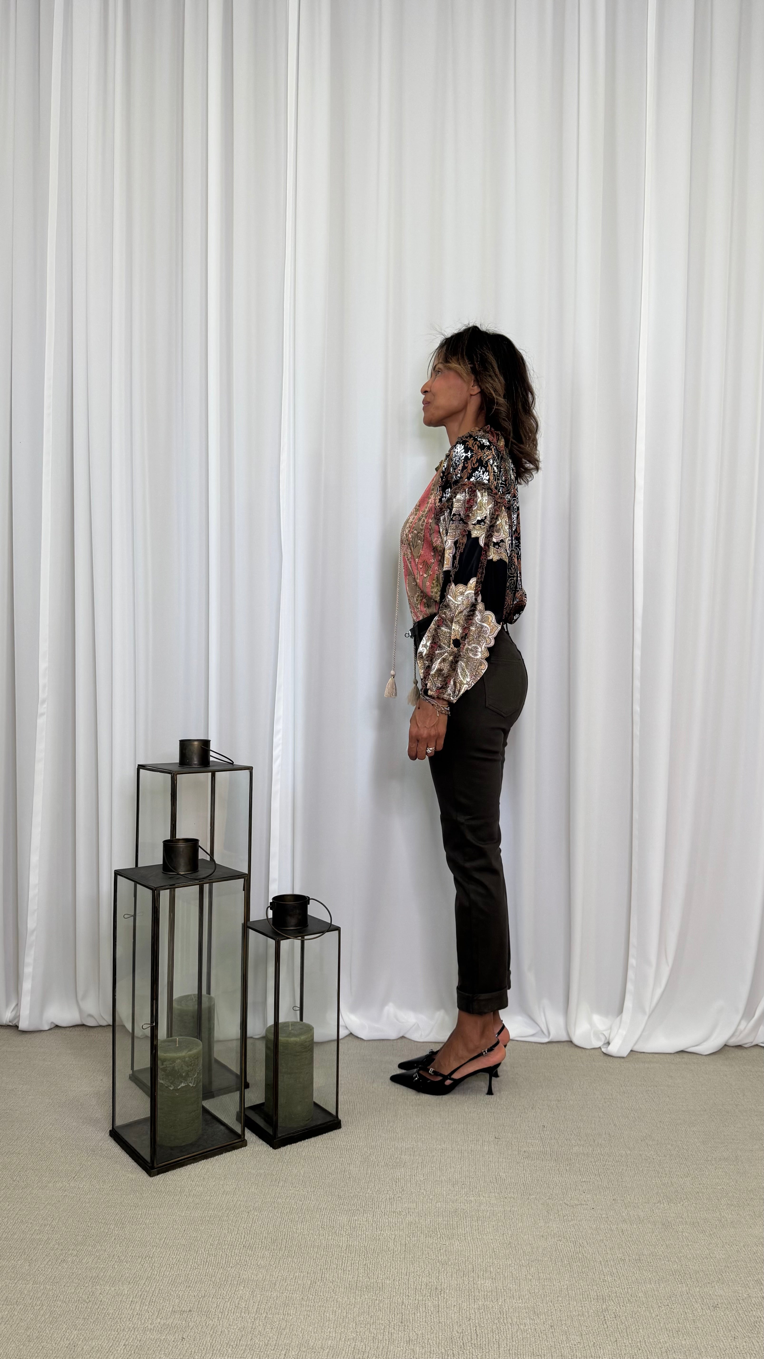 BLUSA BOHEMIEN CON STAMPA