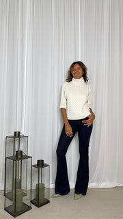 MAGLIA LUPETTO CON TRECCE