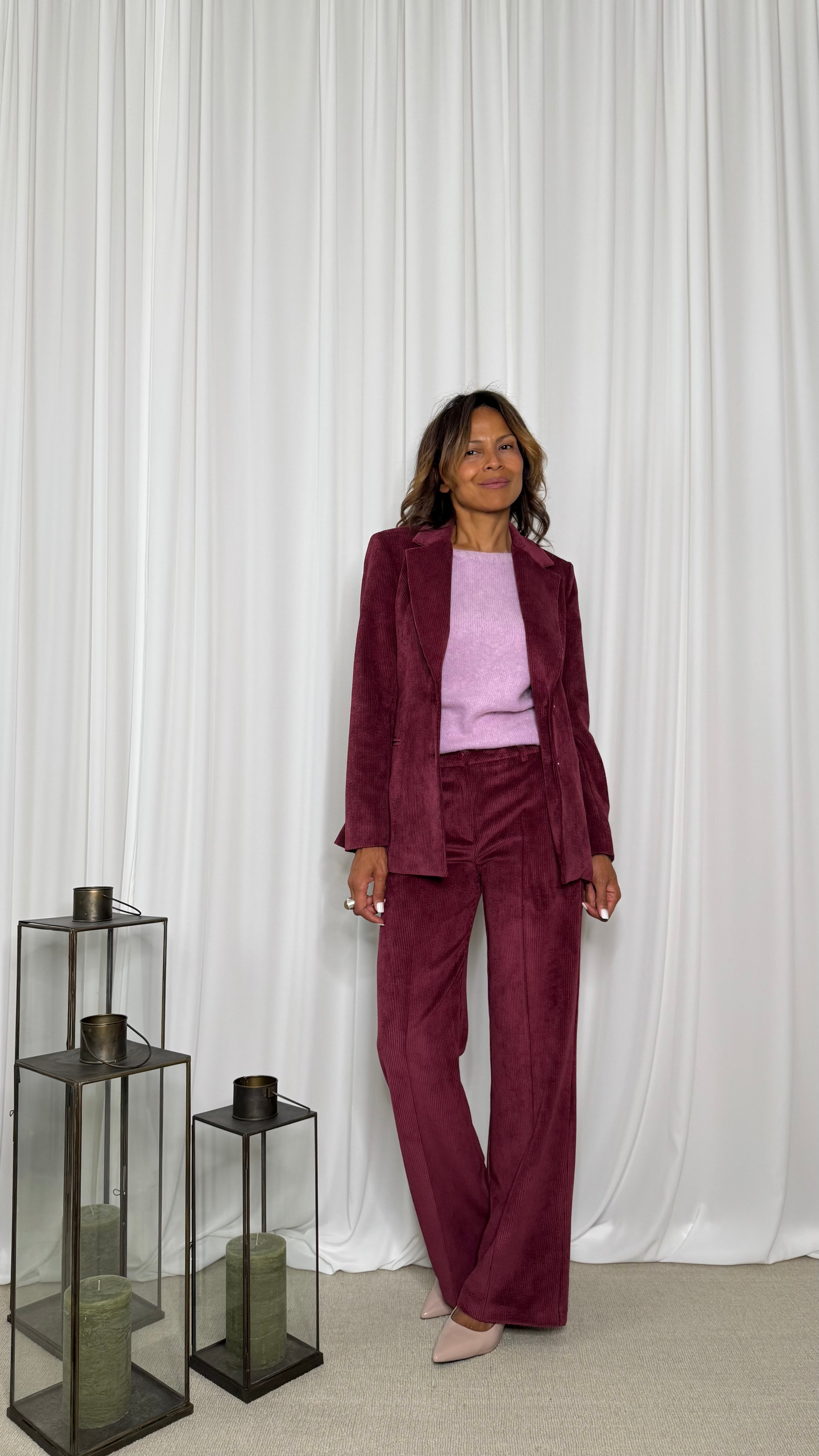 PANTALONE GAMBA DRITTA IN VELLUTO