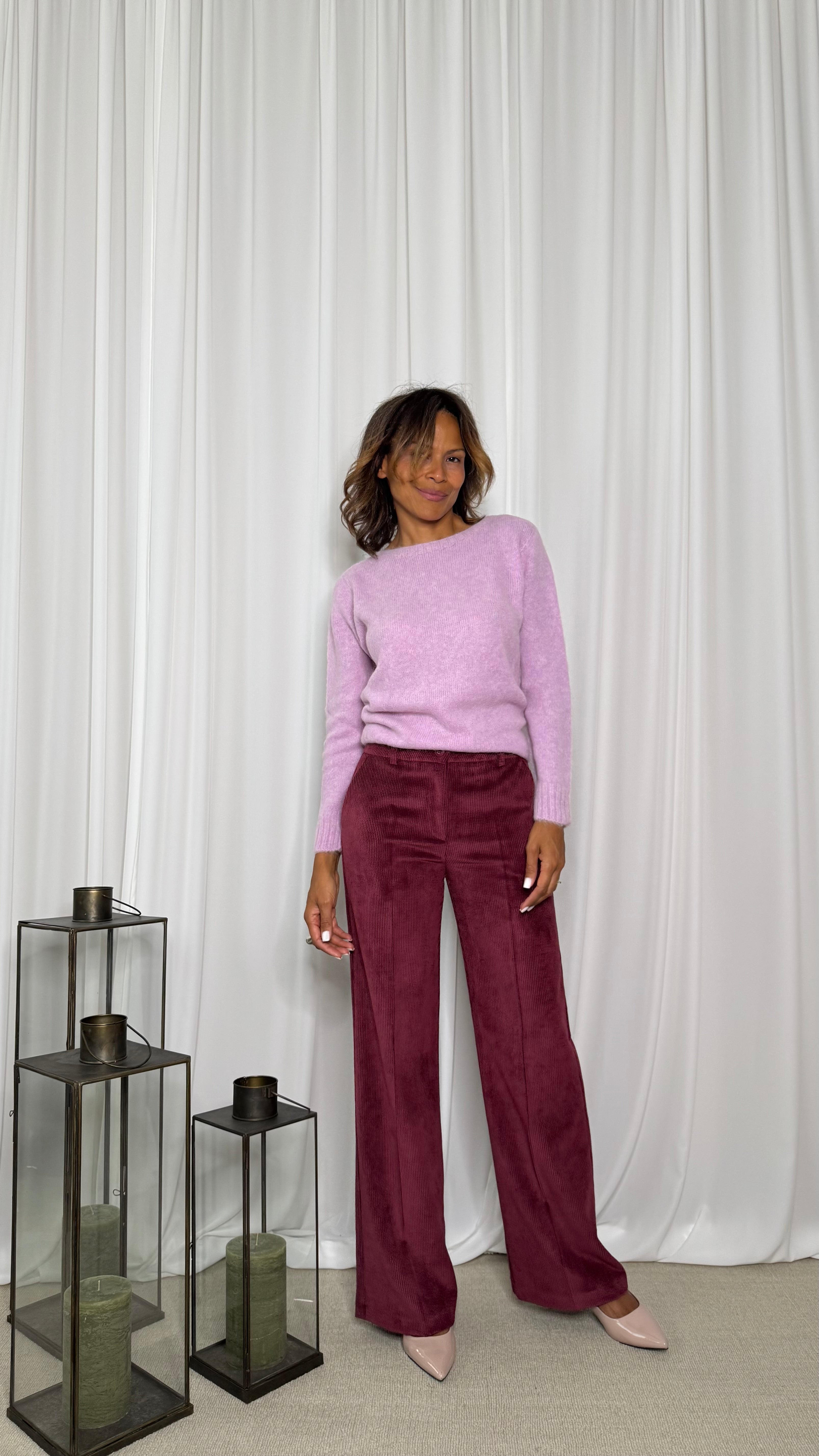 PANTALONE GAMBA DRITTA IN VELLUTO