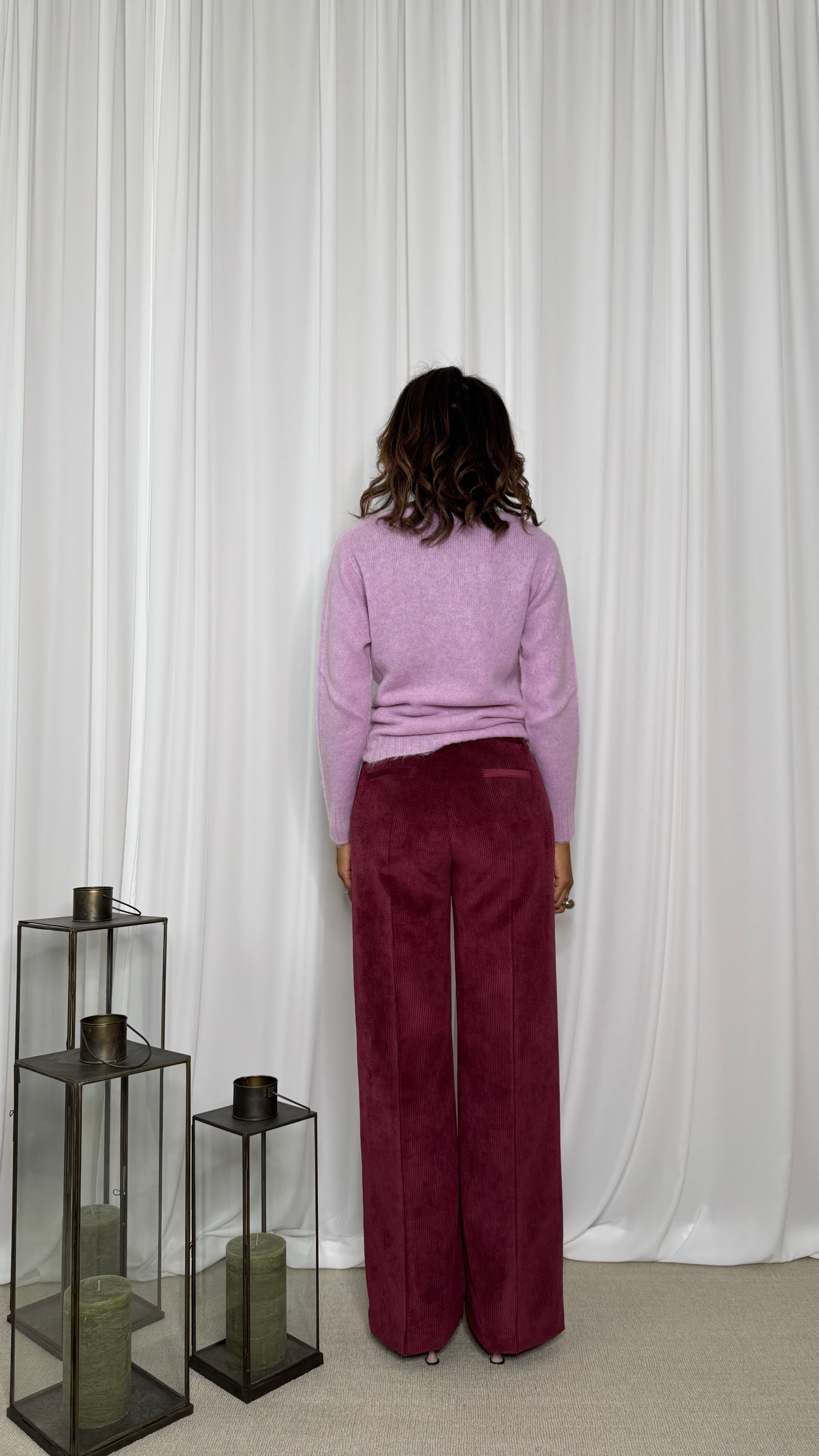 PANTALONE GAMBA DRITTA IN VELLUTO