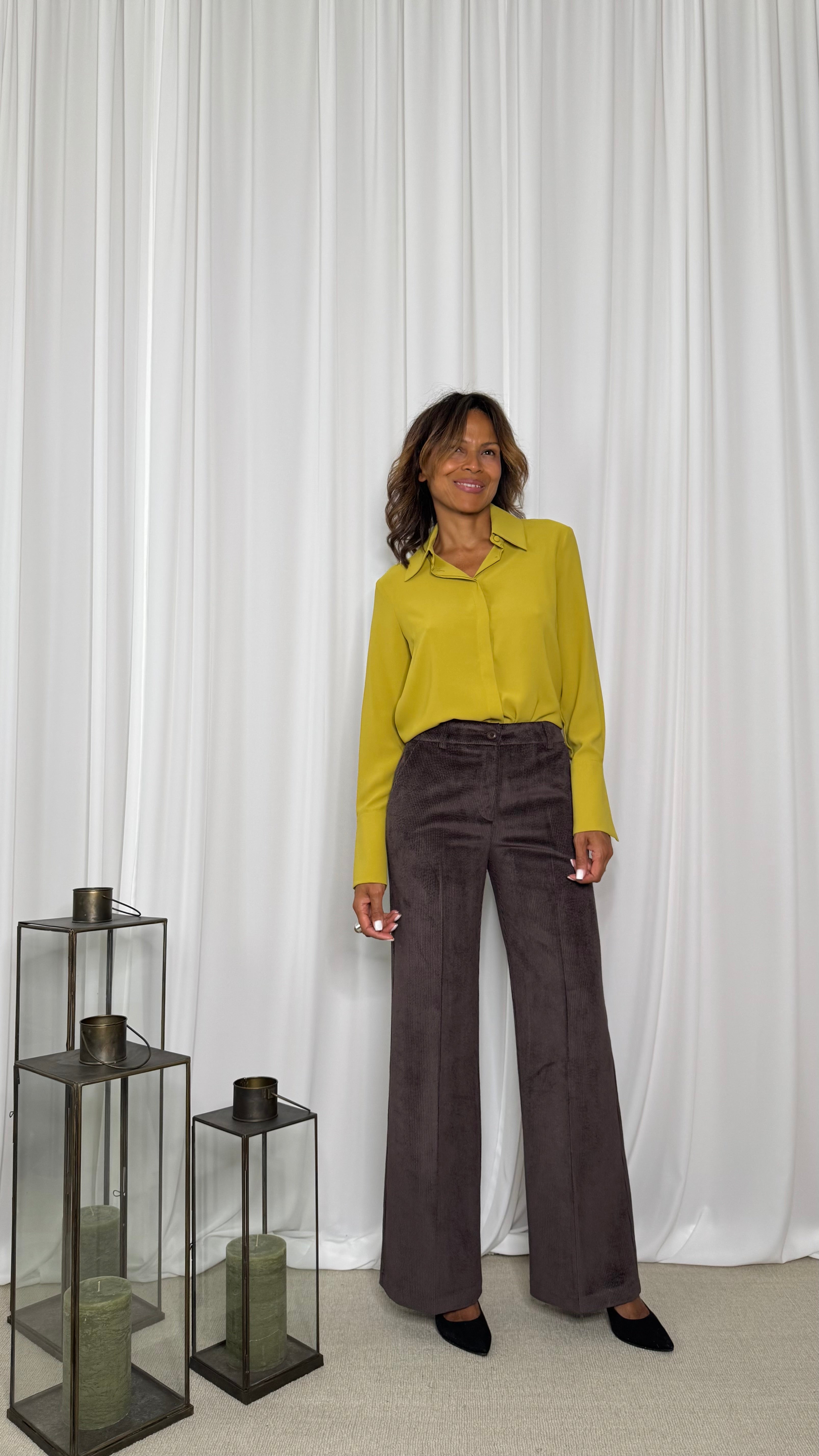 PANTALONE GAMBA DRITTA IN VELLUTO