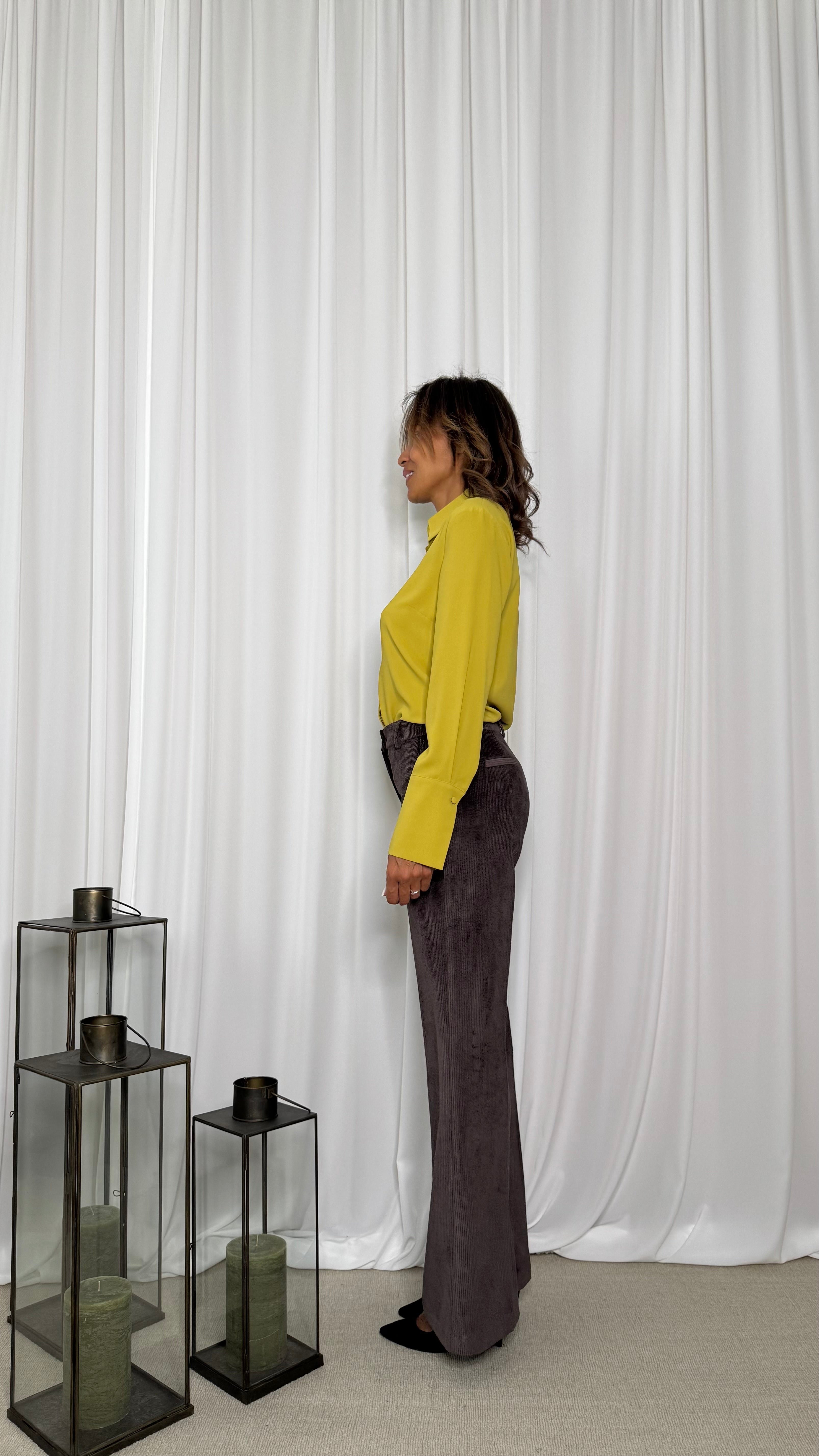 PANTALONE GAMBA DRITTA IN VELLUTO