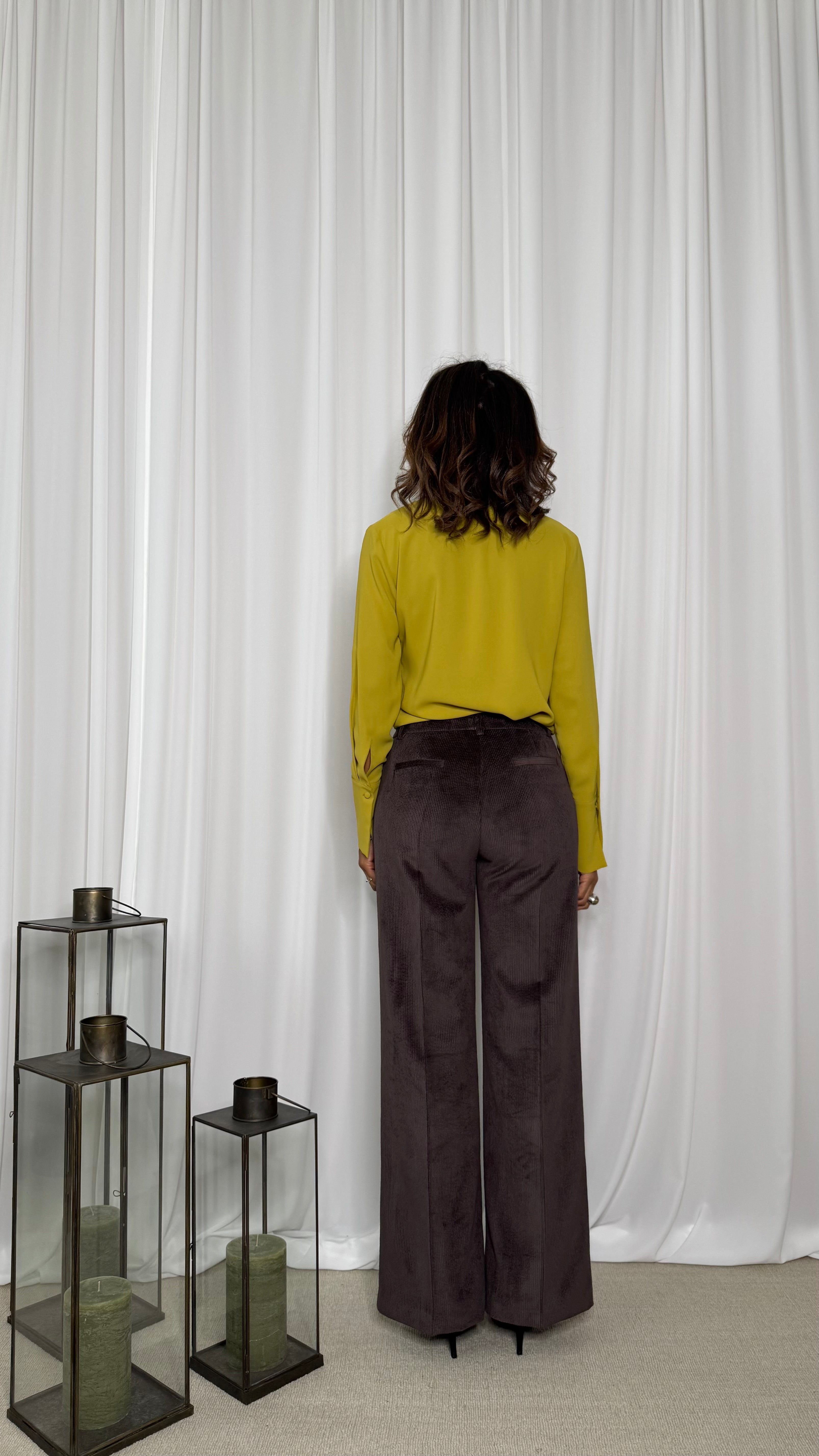 PANTALONE GAMBA DRITTA IN VELLUTO