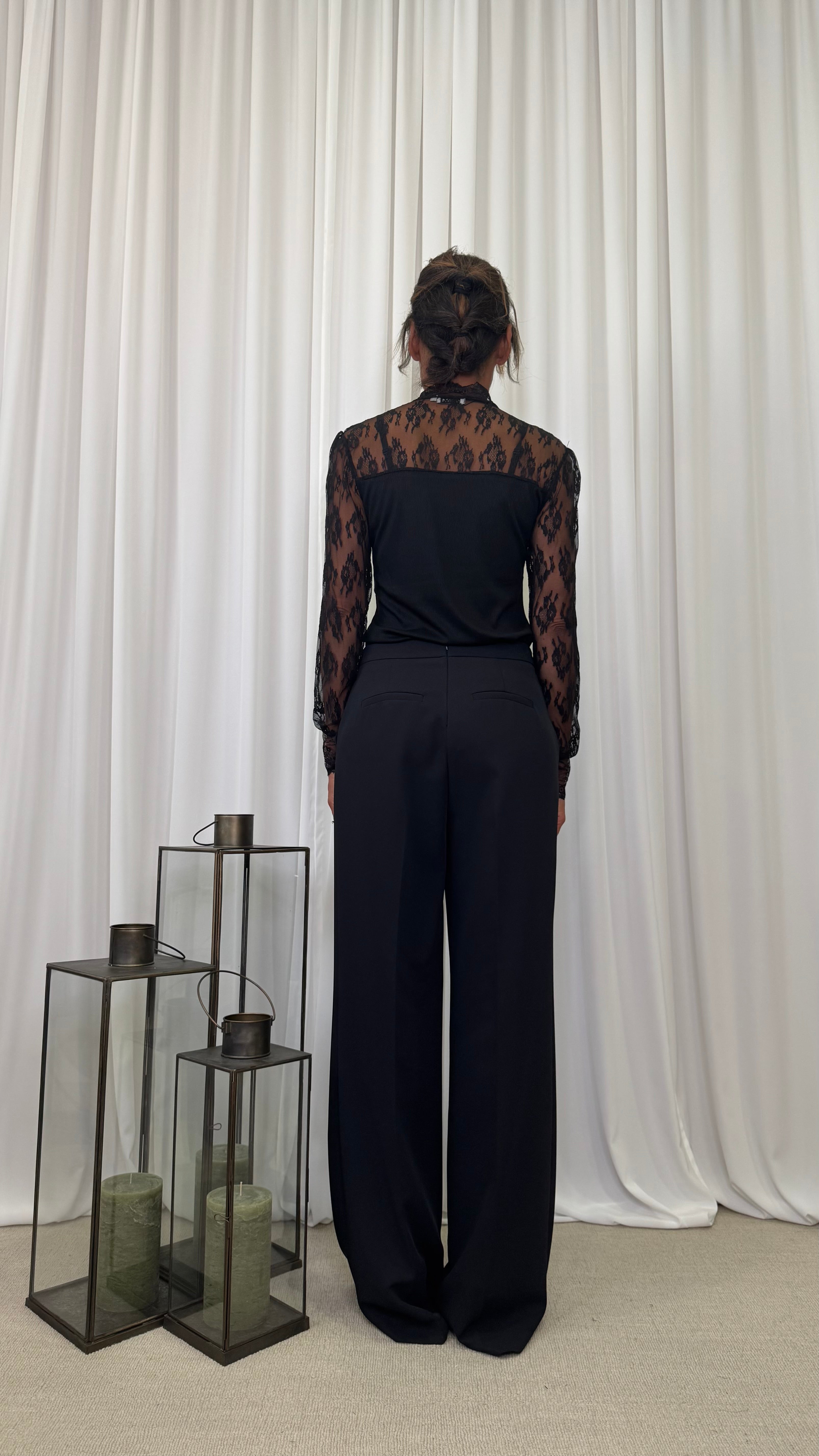 T-SHIRT MANICA LUNGA TULLE