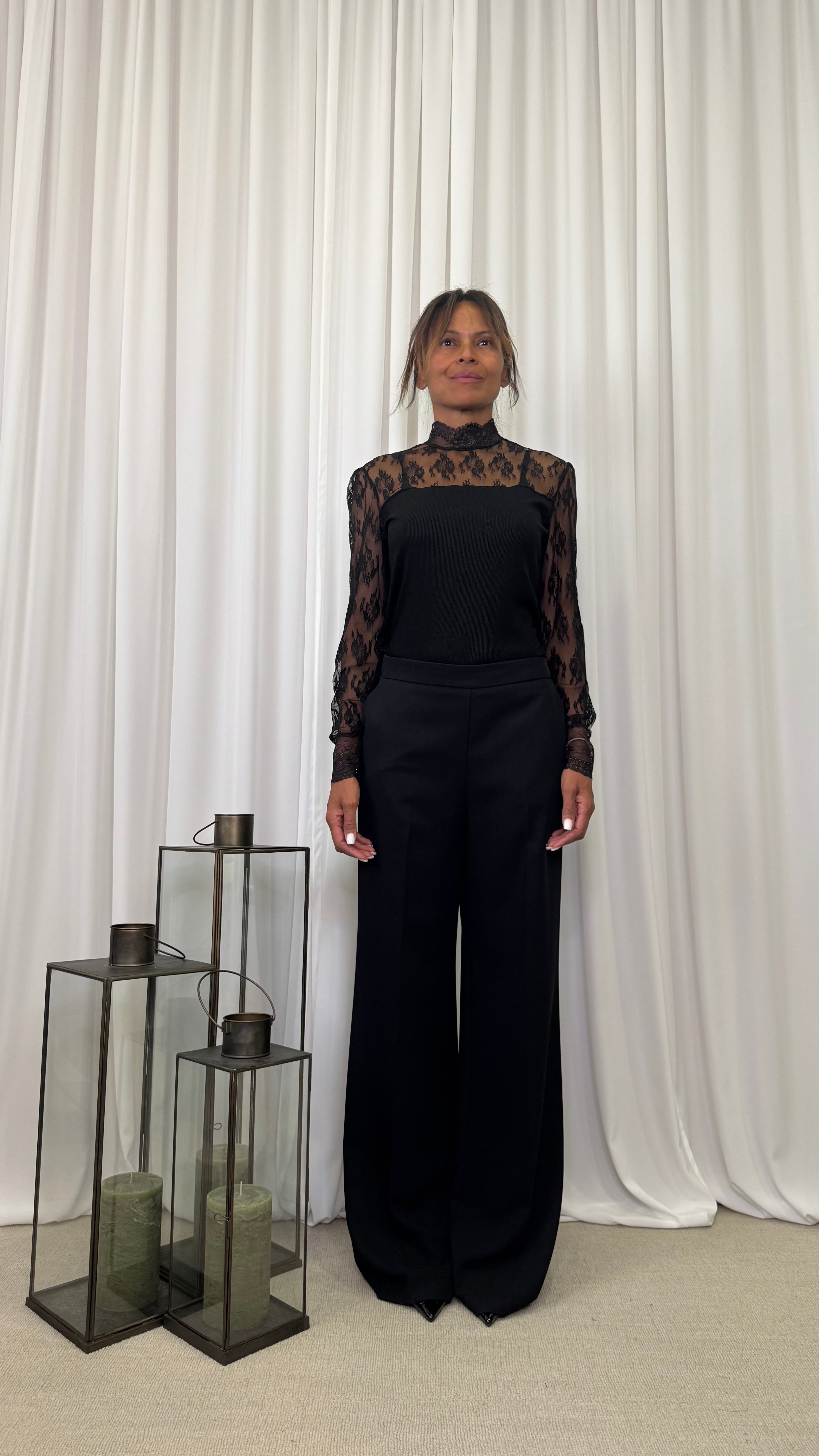 T-SHIRT MANICA LUNGA TULLE