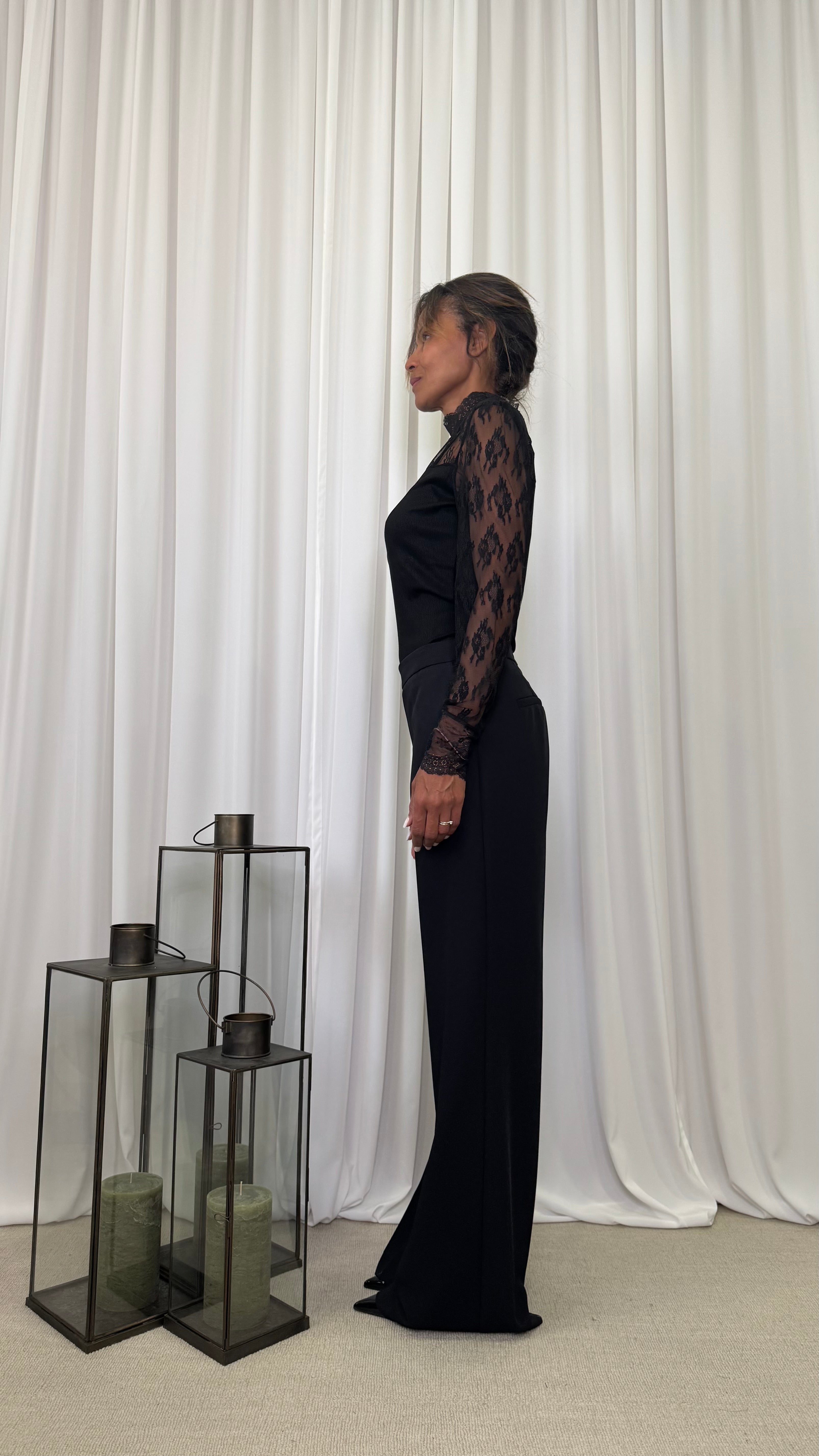 T-SHIRT MANICA LUNGA TULLE