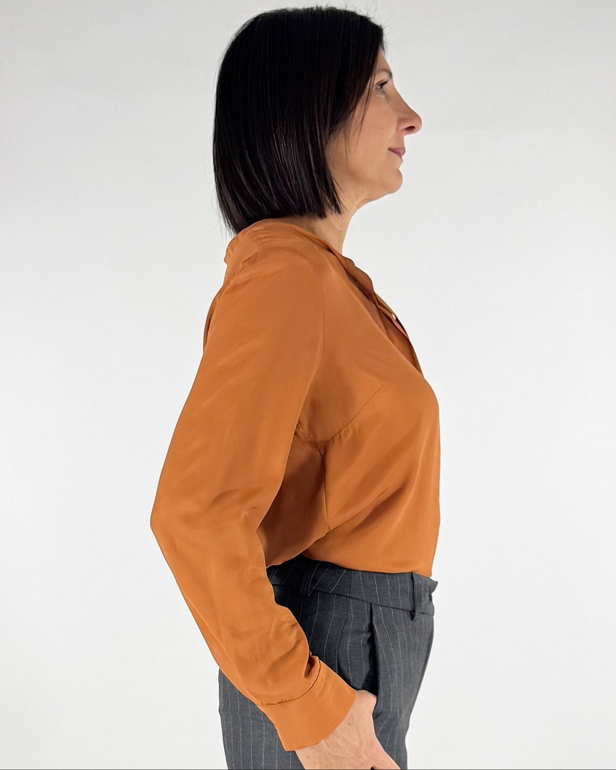 CAMICIA COREANA MISTO SETA