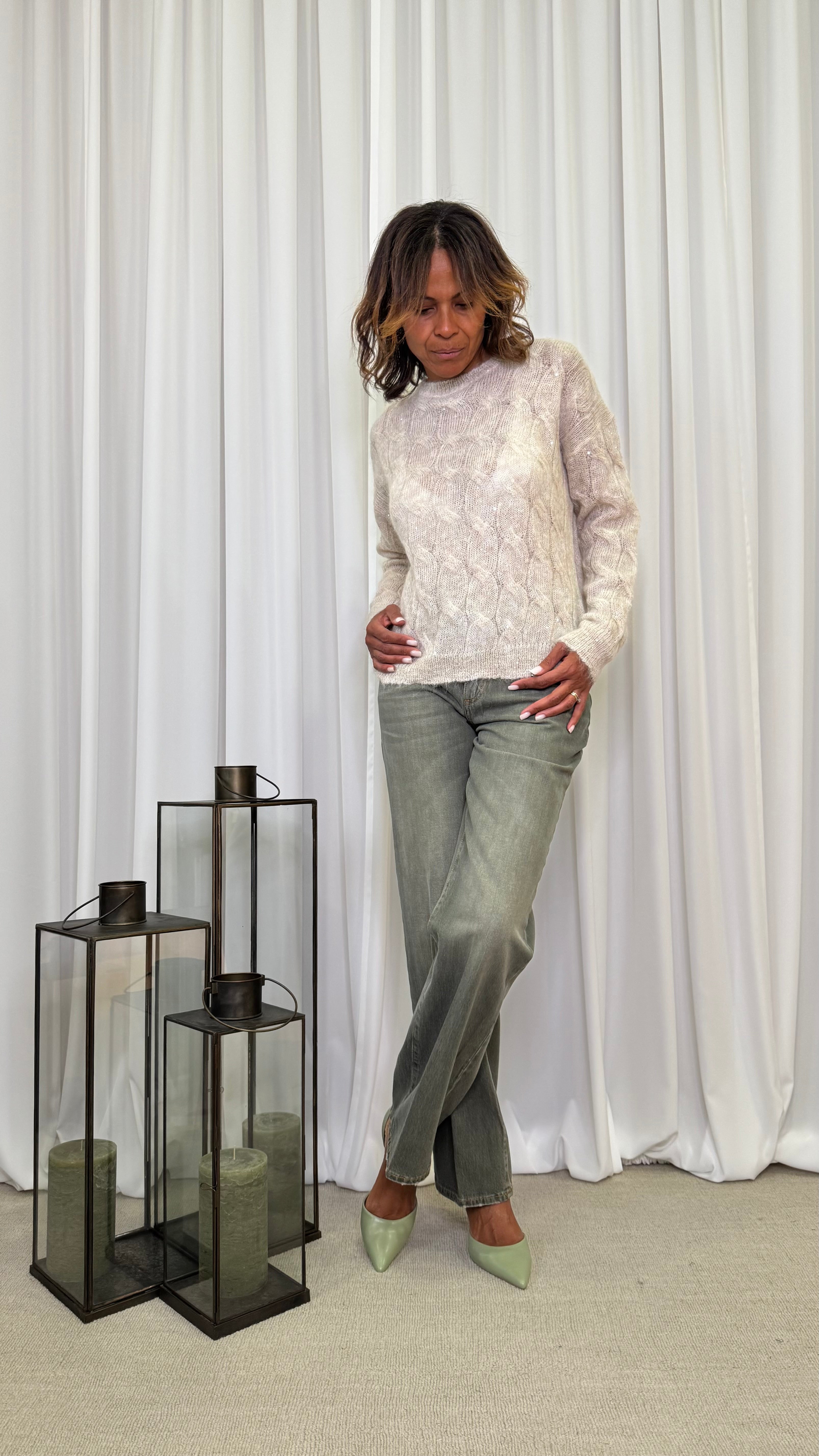 JEANS STRAIGHT IN TELA COLORATA