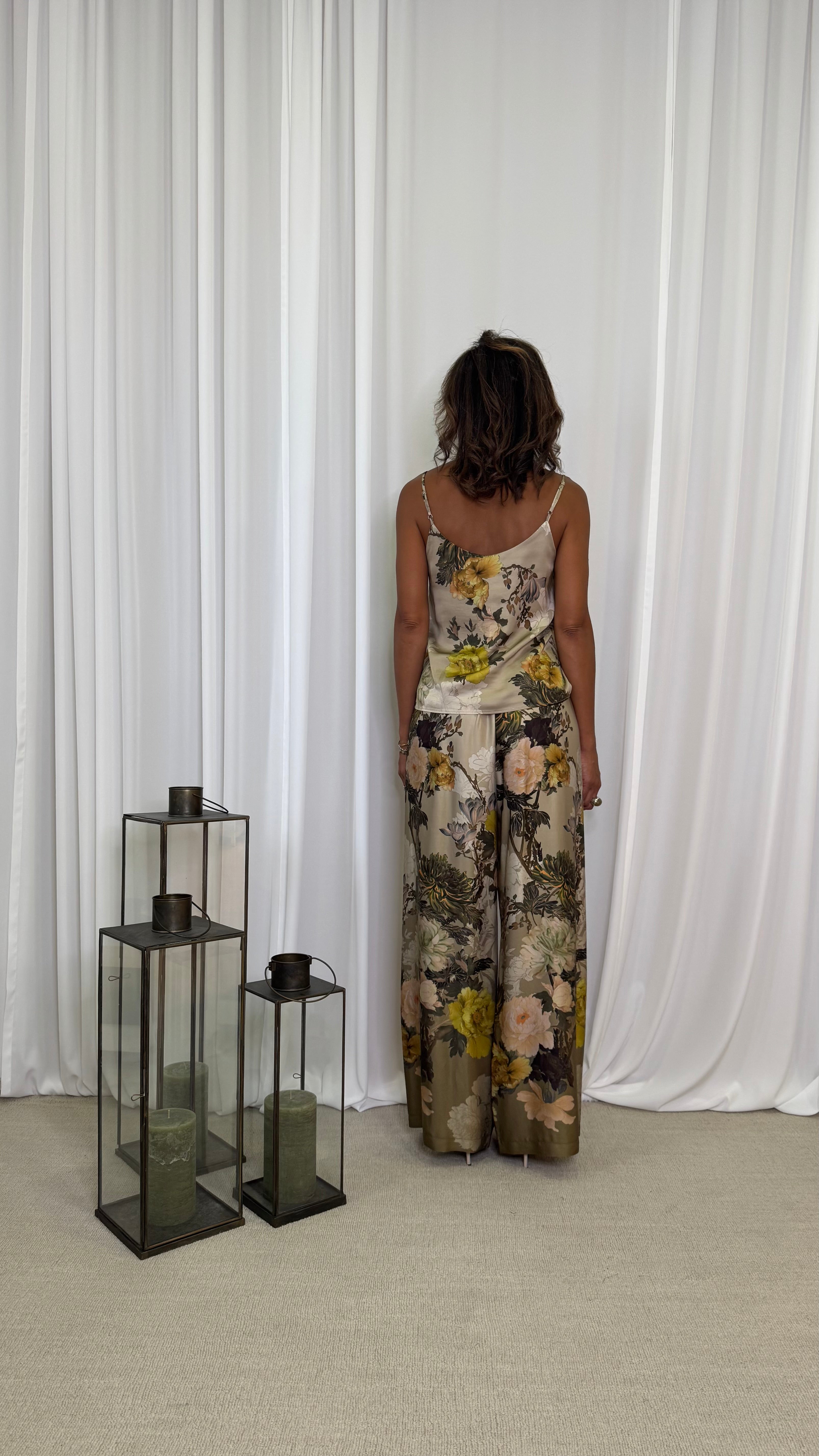 PANTALONE RASO FLOREALE