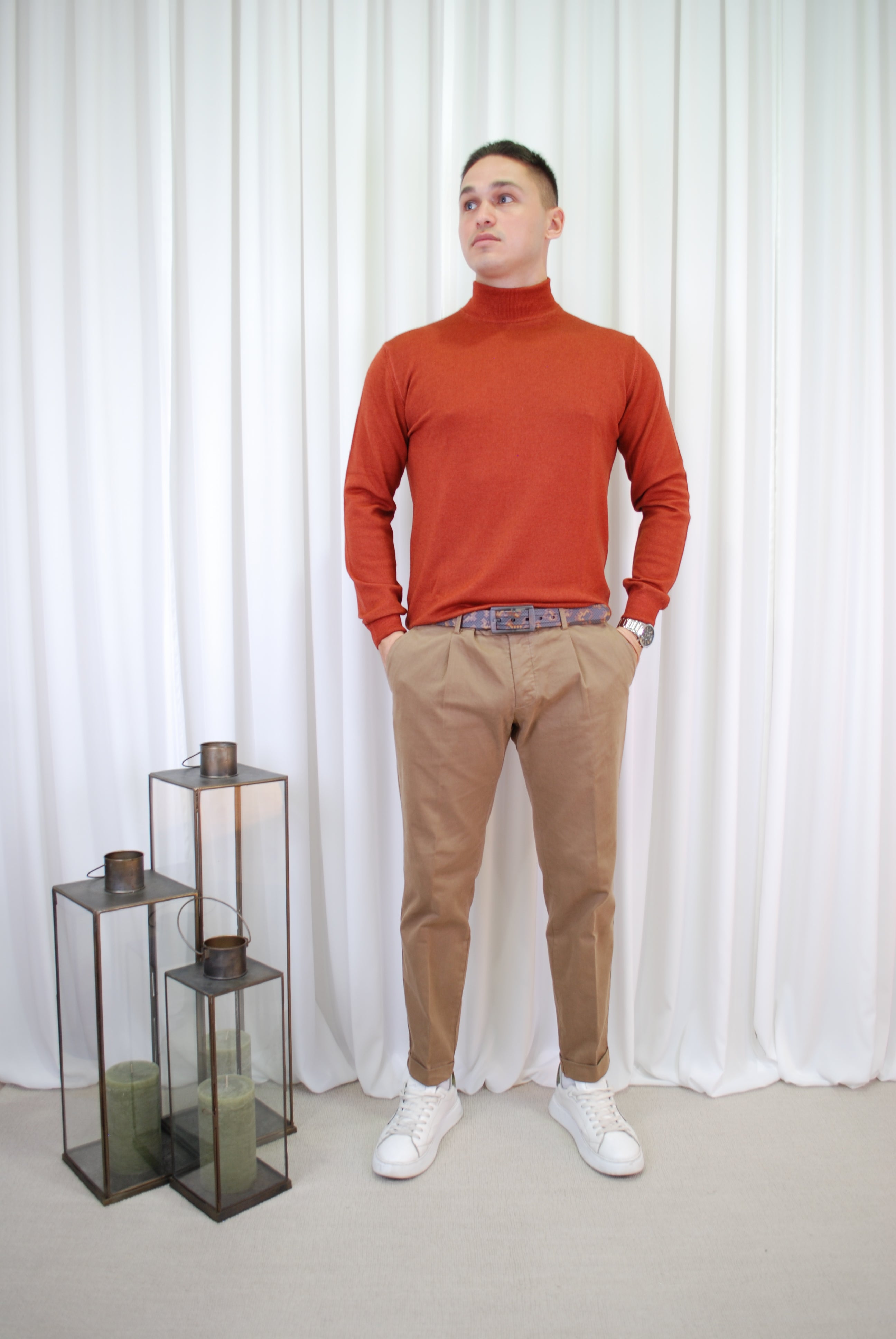 PANTALONE CHINO IN COTONE